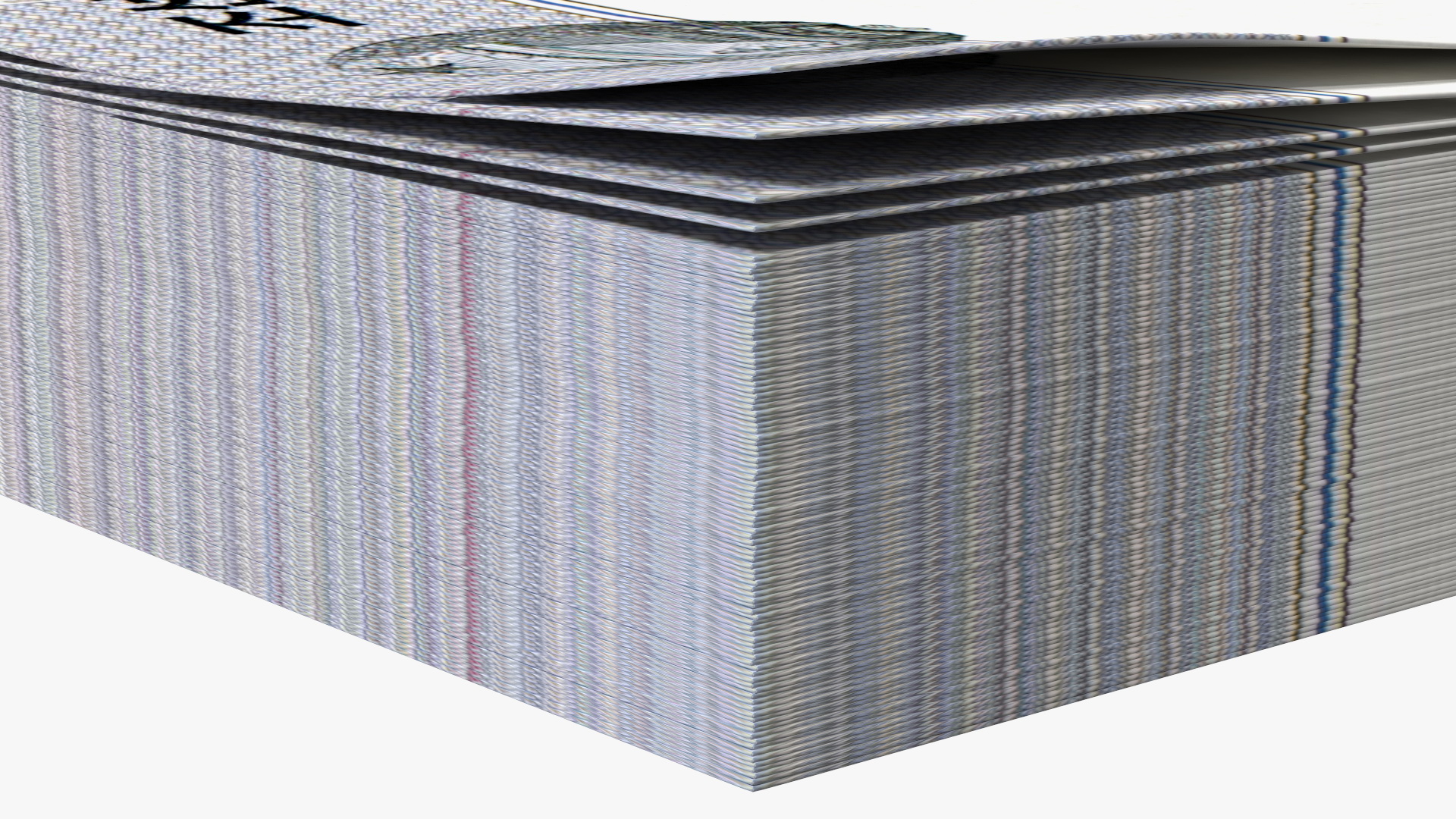 North Korea 500 Won Banknotes Pack 3D model