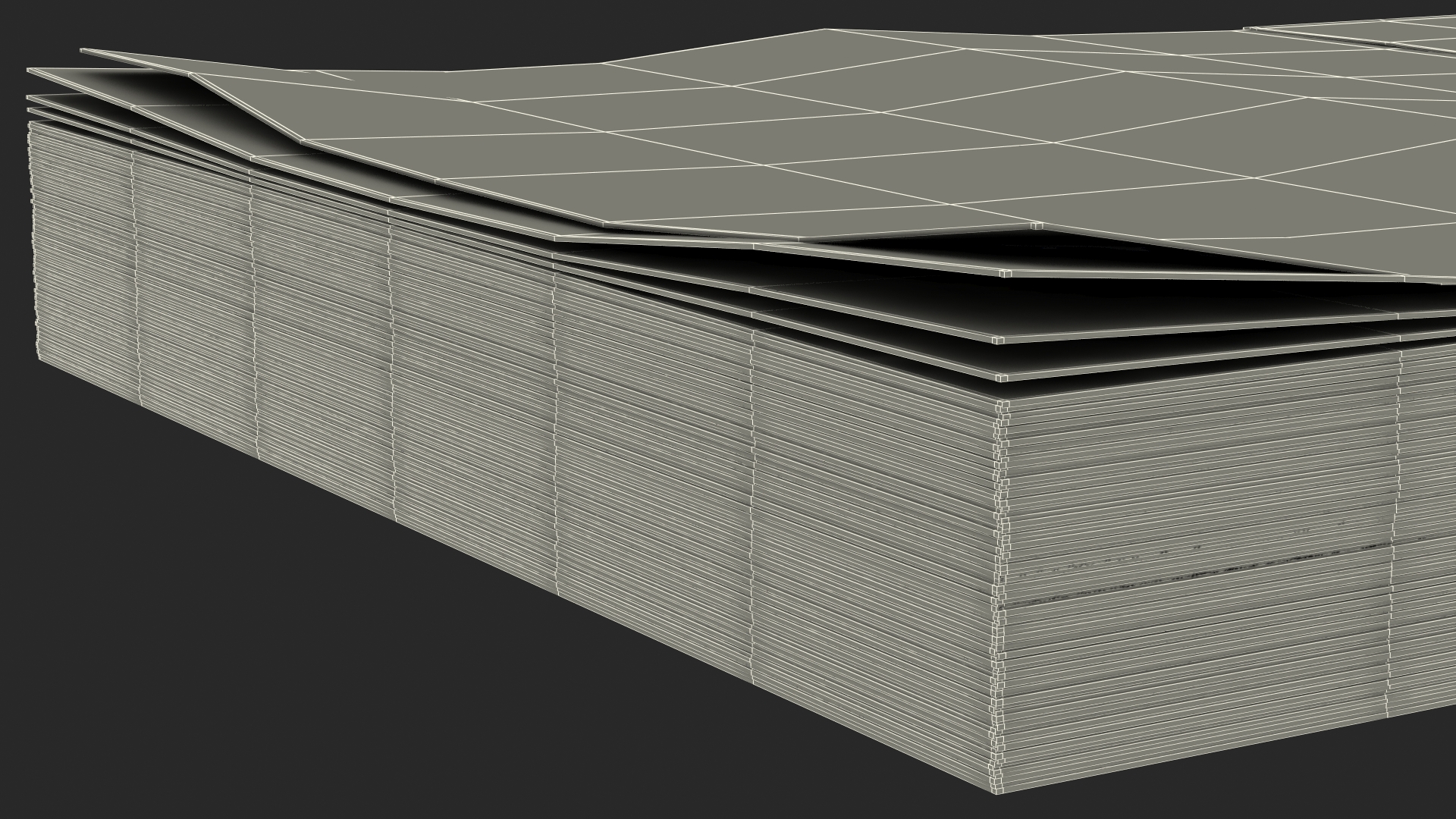 North Korea 500 Won Banknotes Pack 3D model
