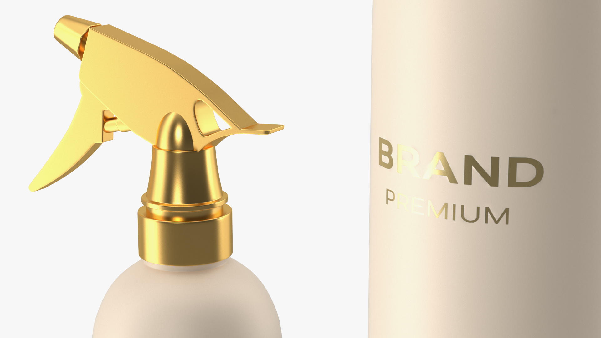 Gold Trigger Sprayer Bottle 3D