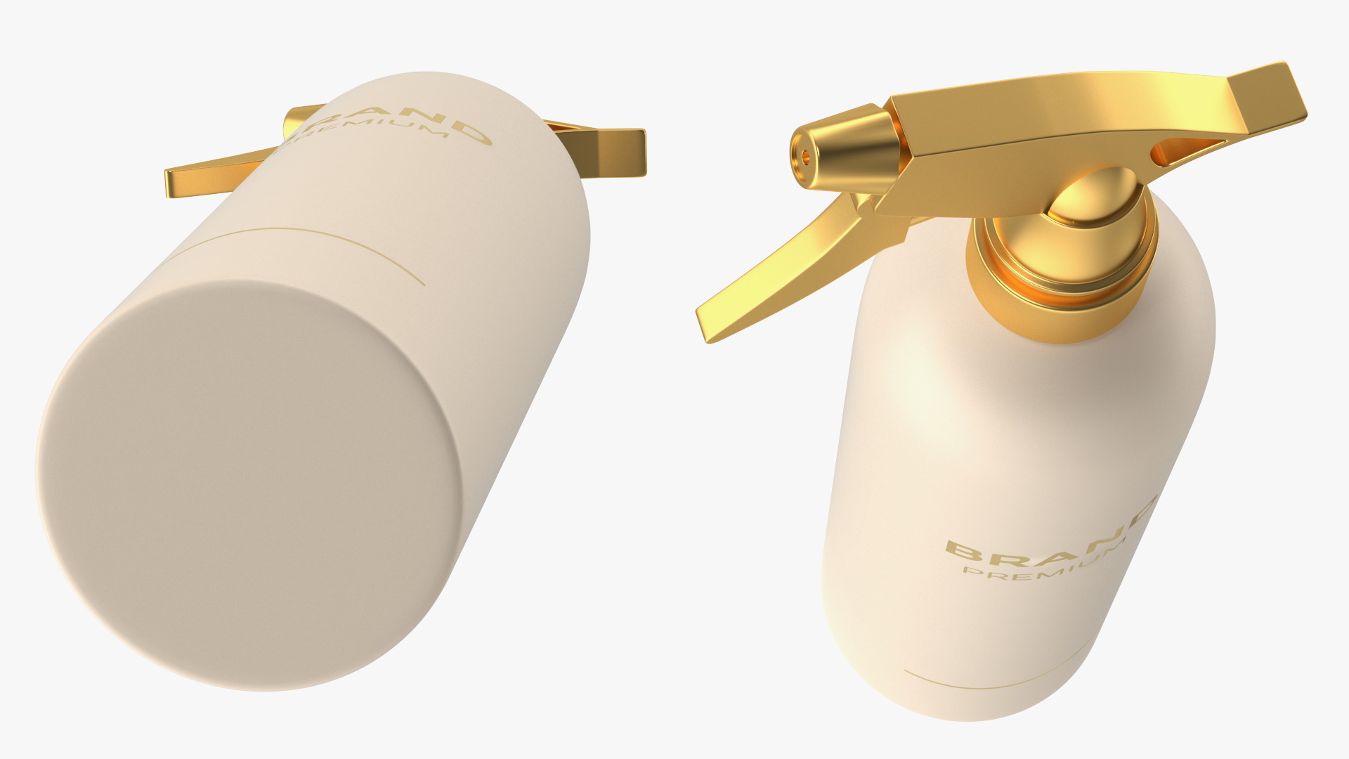 Gold Trigger Sprayer Bottle 3D