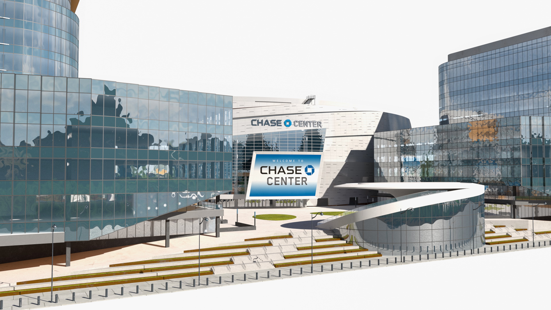 3D Chase Center Arena with Park model