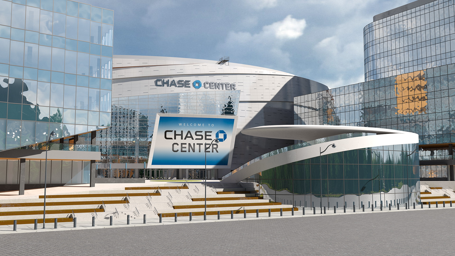 3D Chase Center Arena with Park model