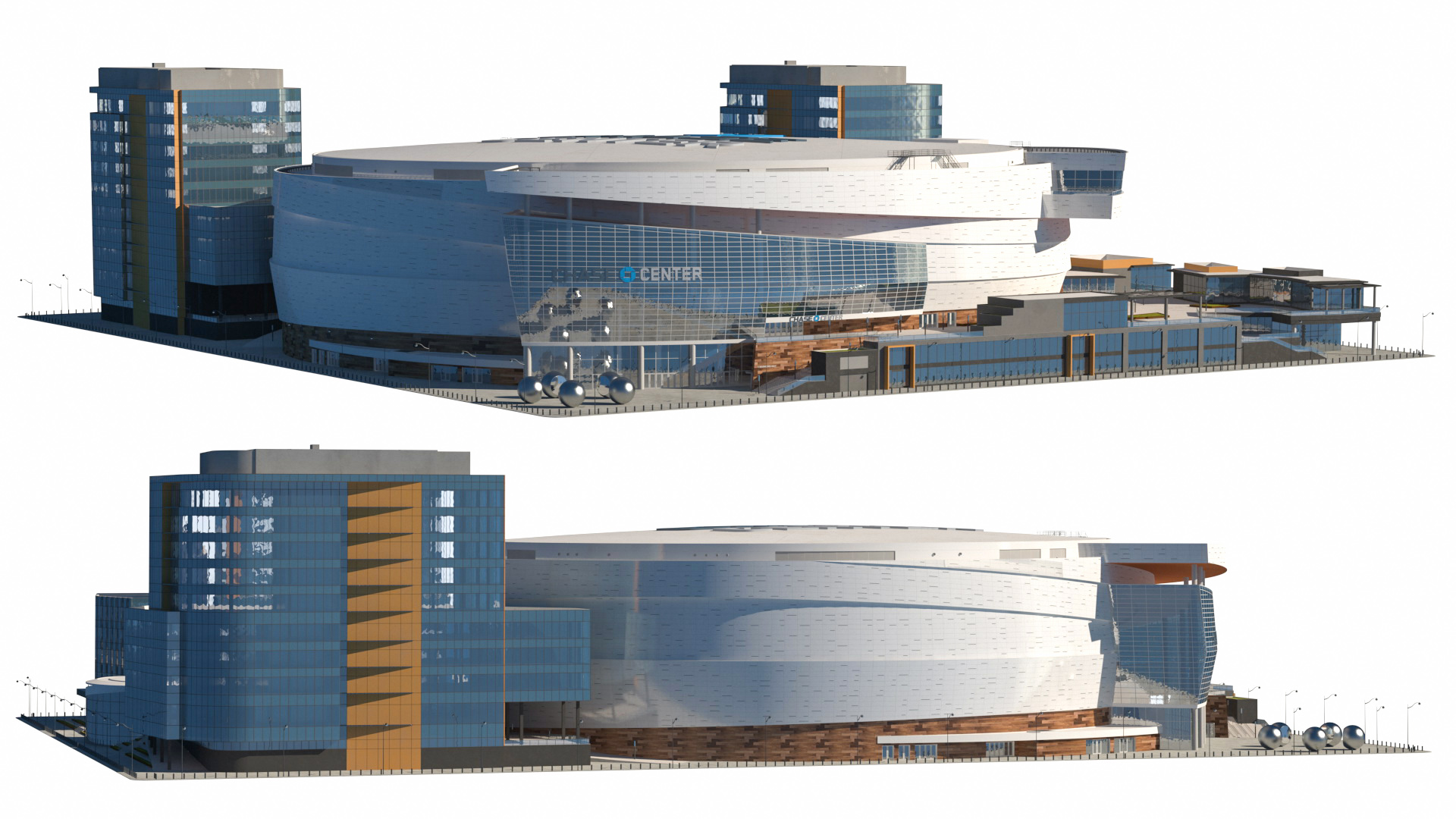 3D Chase Center Arena with Park model