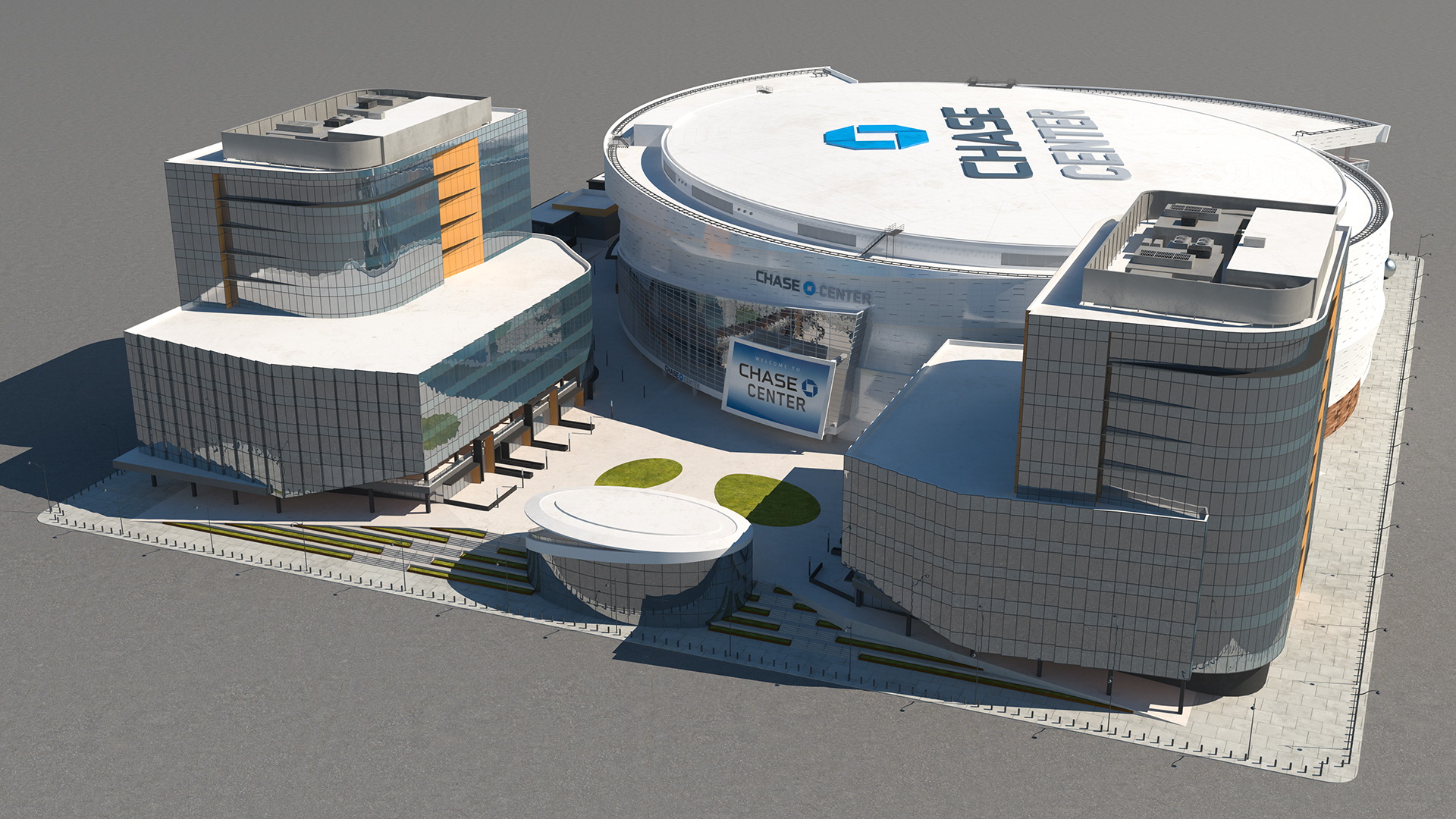3D Chase Center Arena with Park model