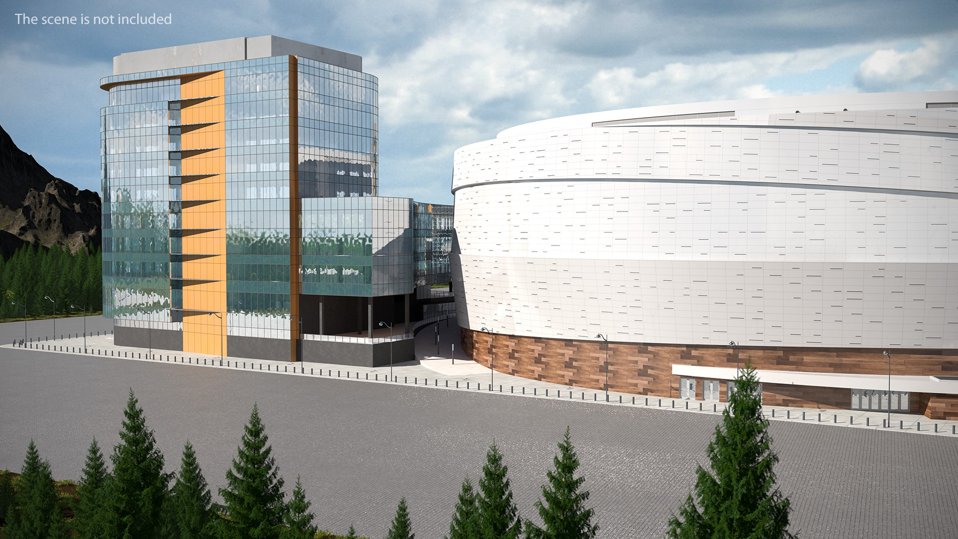 3D Chase Center Arena with Park model