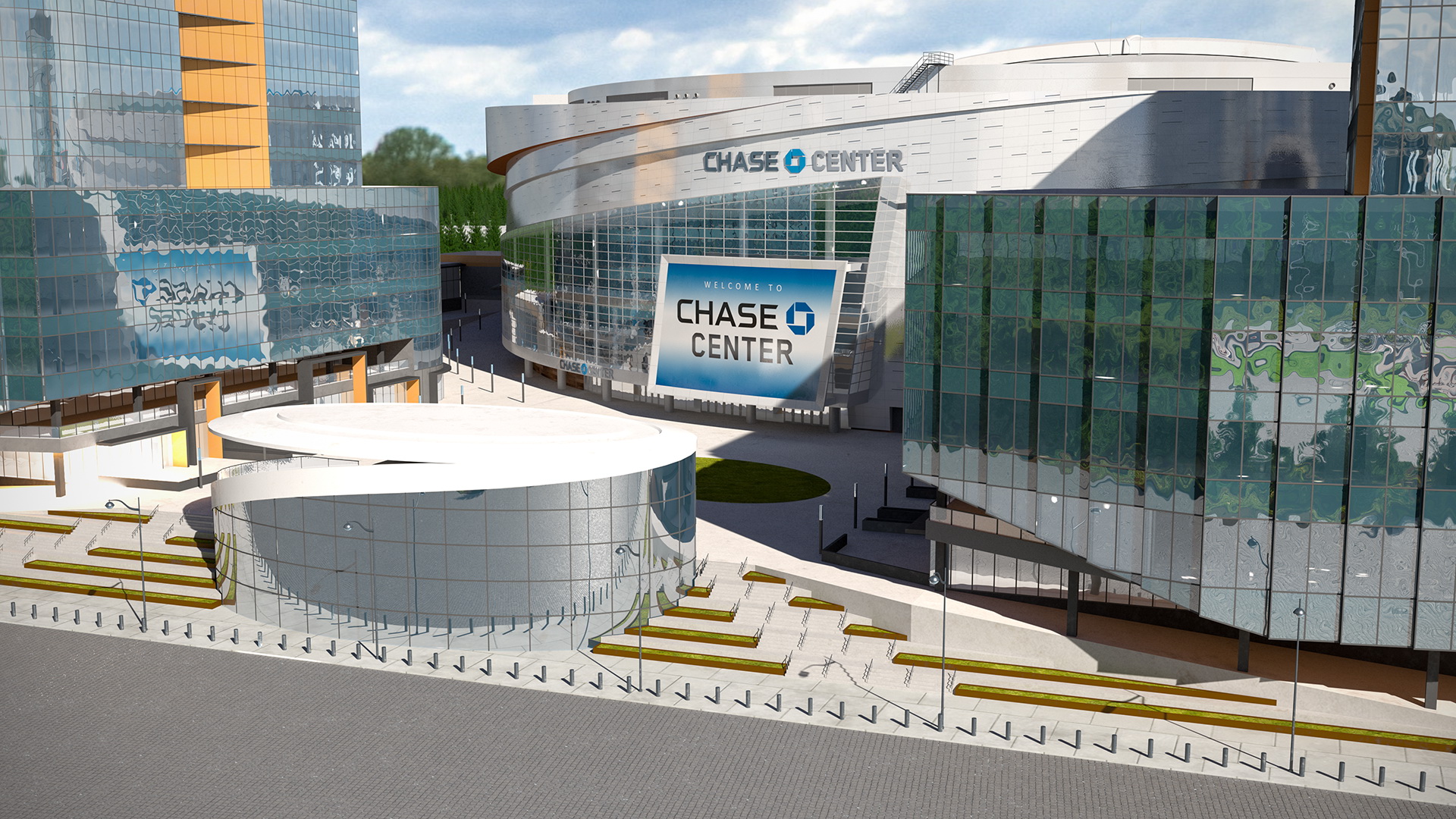 3D Chase Center Arena with Park model