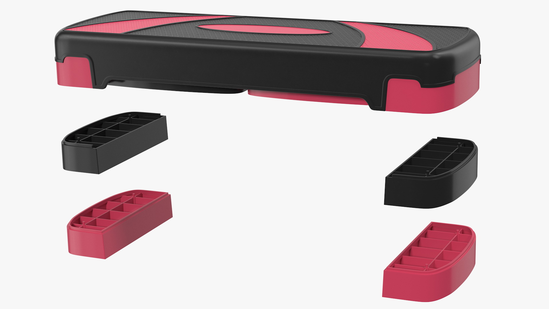 Adjustable Workout Aerobic Stepper 3D model
