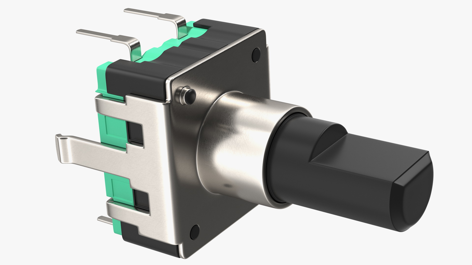 3D Mini Push Button Switch model