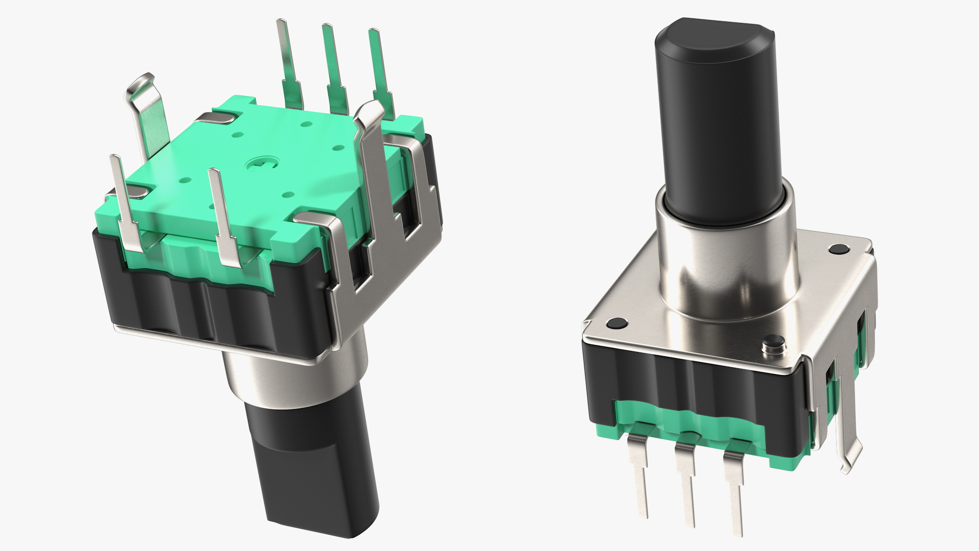3D Mini Push Button Switch model