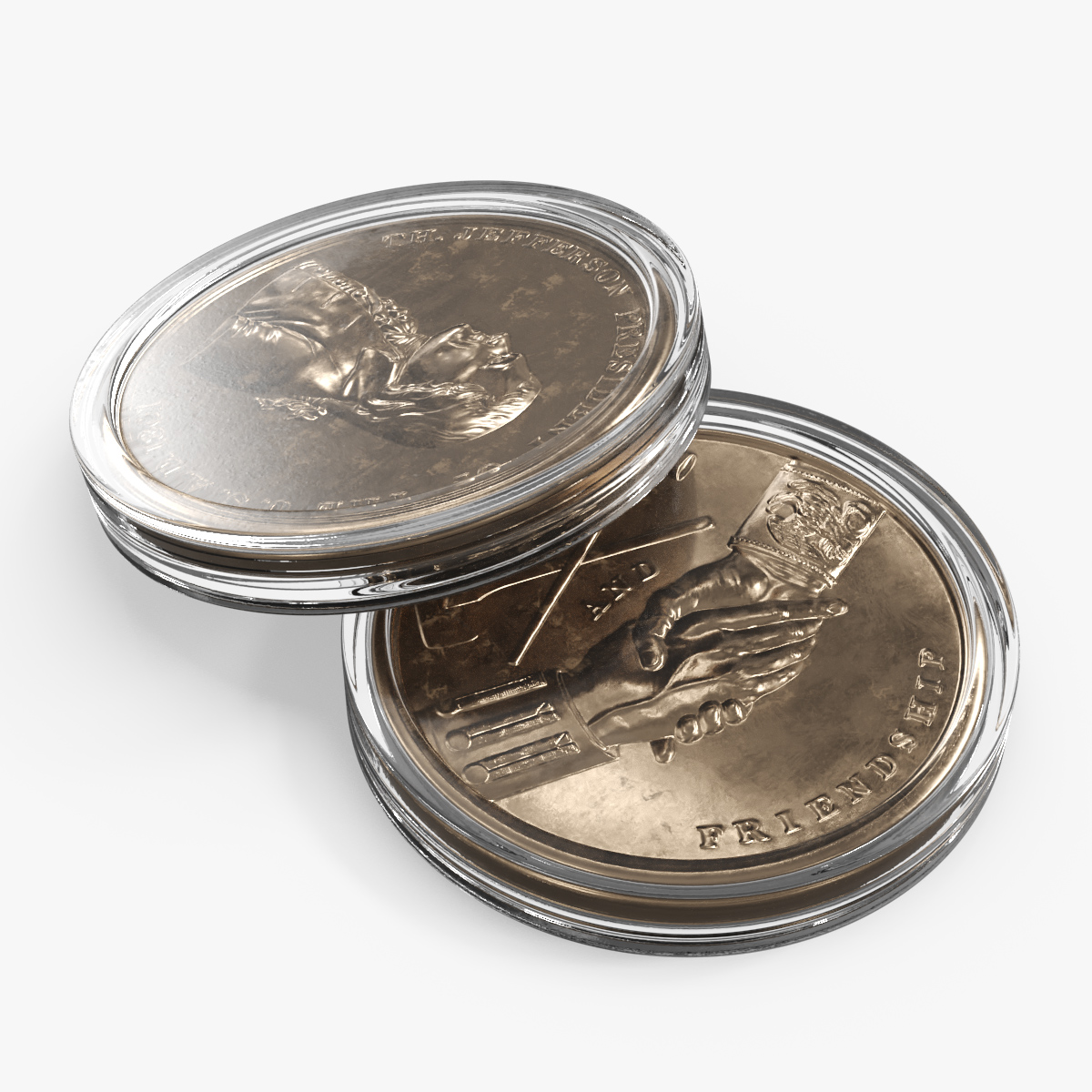 Thomas Jefferson Presidential Medal with Coin Capsule