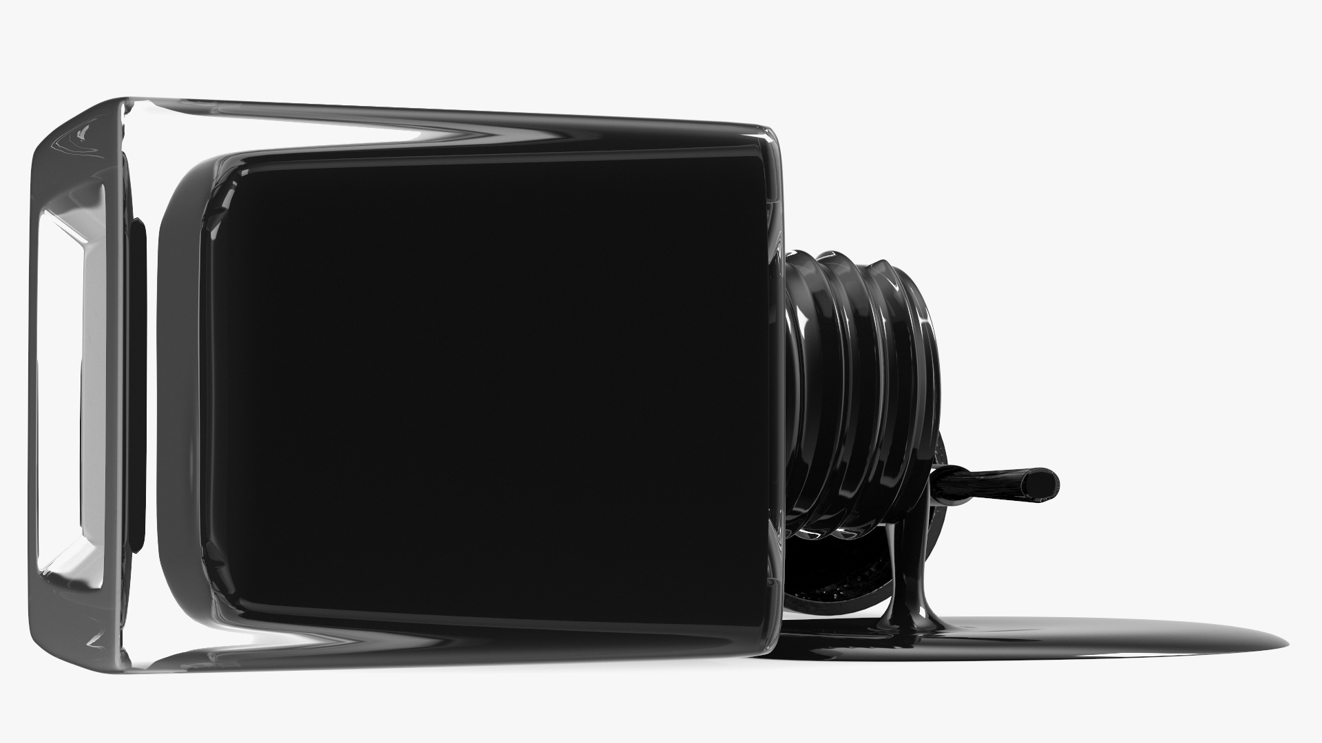 3D model Black Spilled Nail Polish