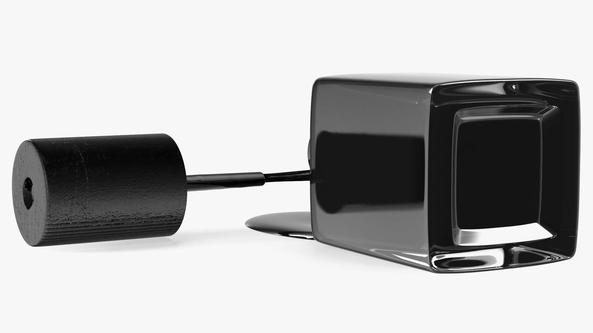 3D model Black Spilled Nail Polish