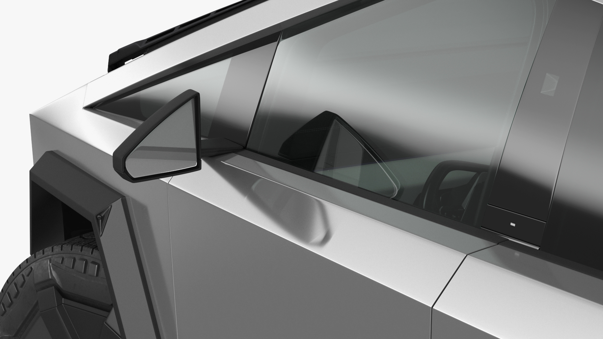 Tesla Cybertruck 2024 Silver Rigged for Maya 3D model