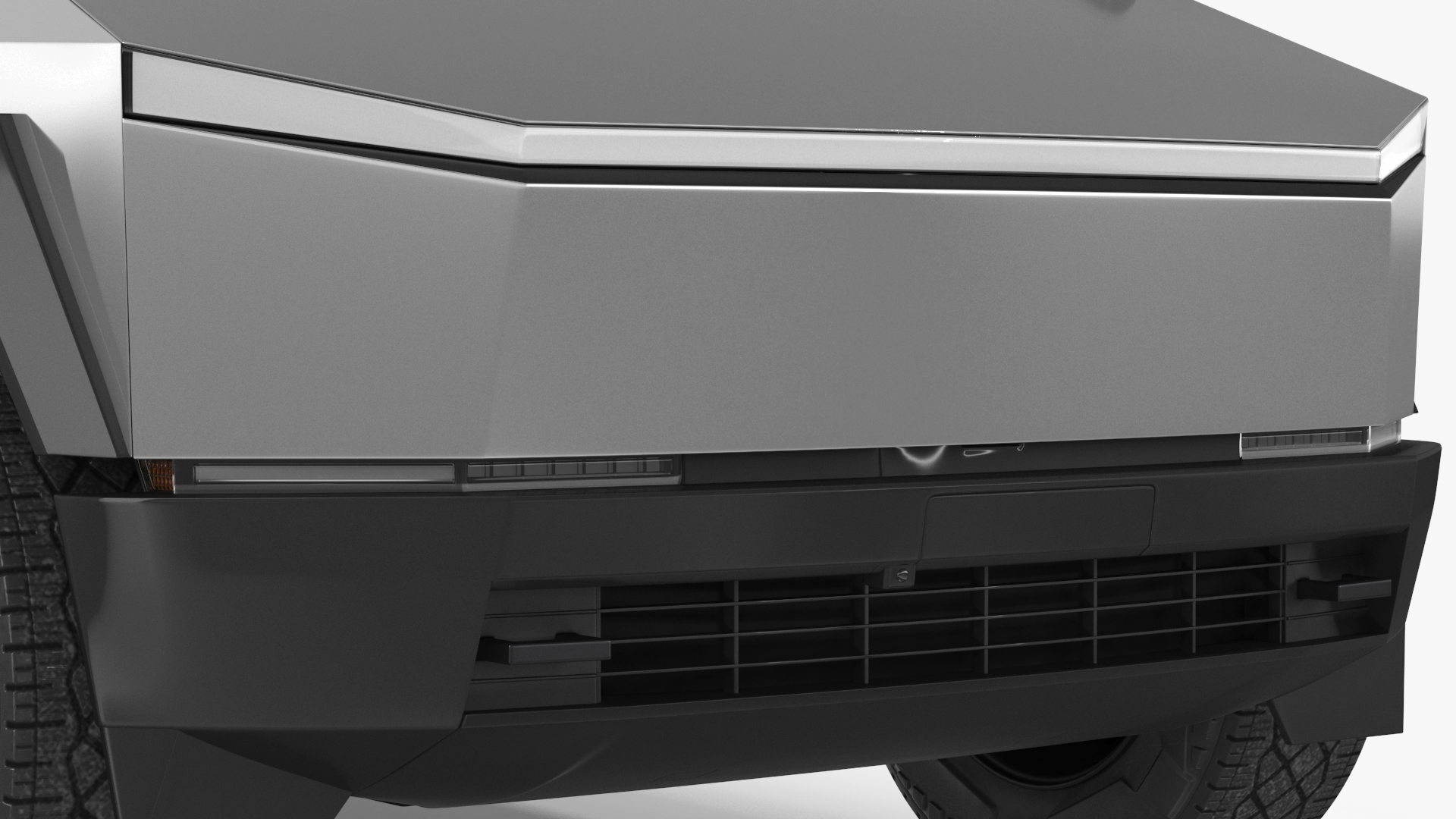 Tesla Cybertruck 2024 Silver Rigged for Maya 3D model