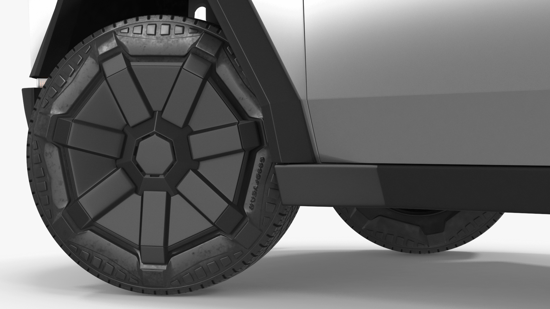 Tesla Cybertruck 2024 Silver Rigged for Maya 3D model