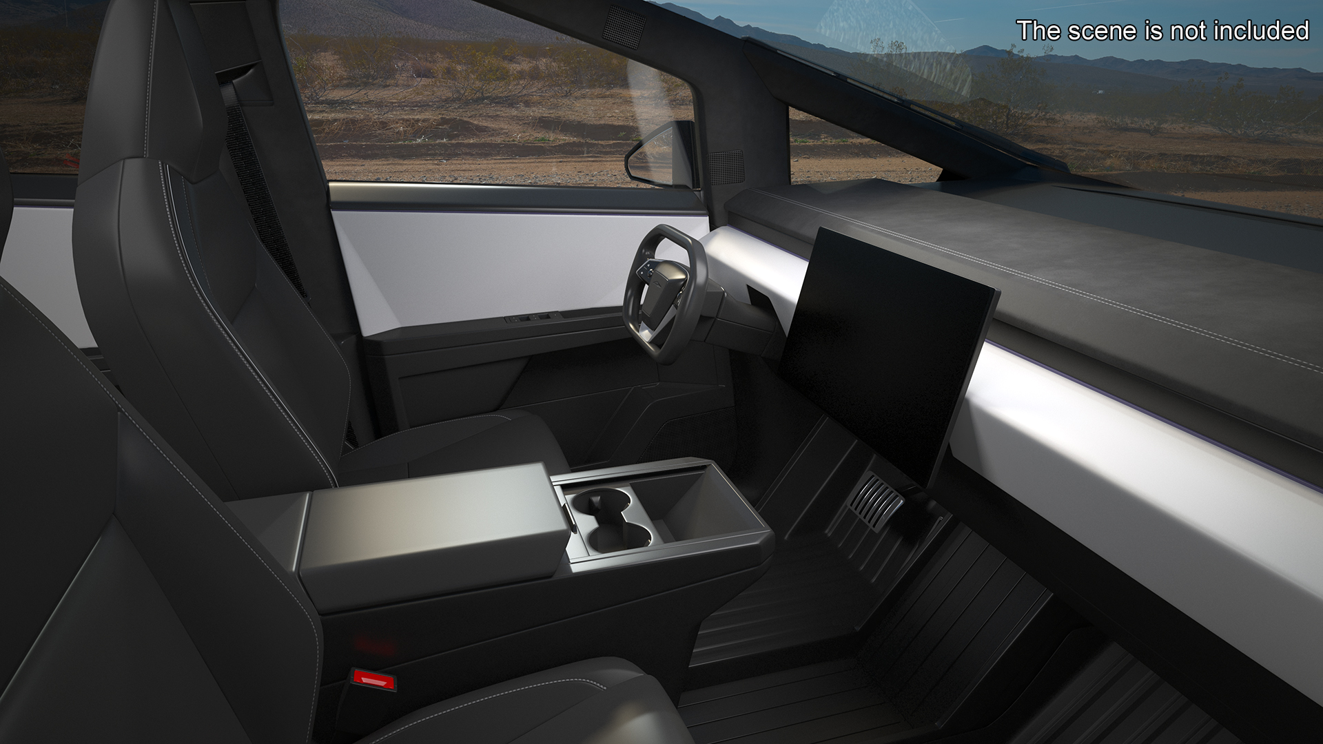 Tesla Cybertruck 2024 Silver Rigged for Maya 3D model