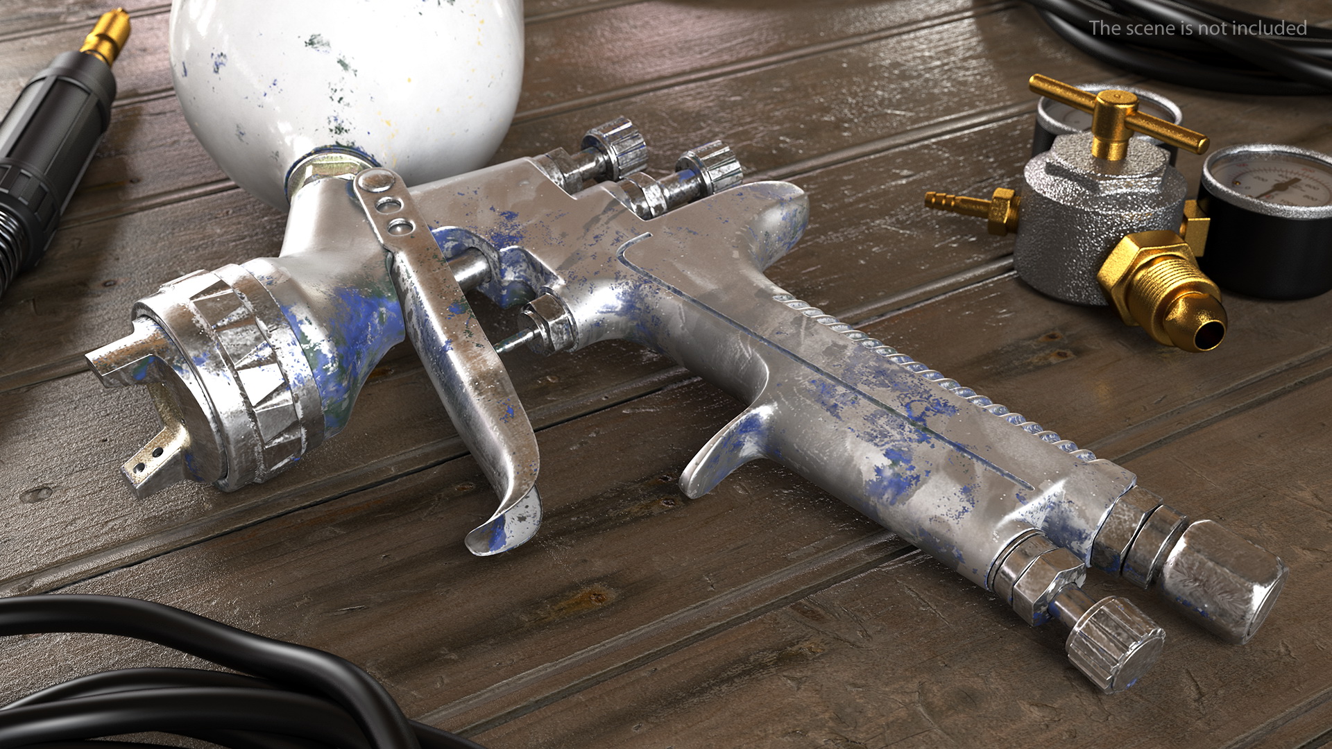 Used Spray Gun 3D model