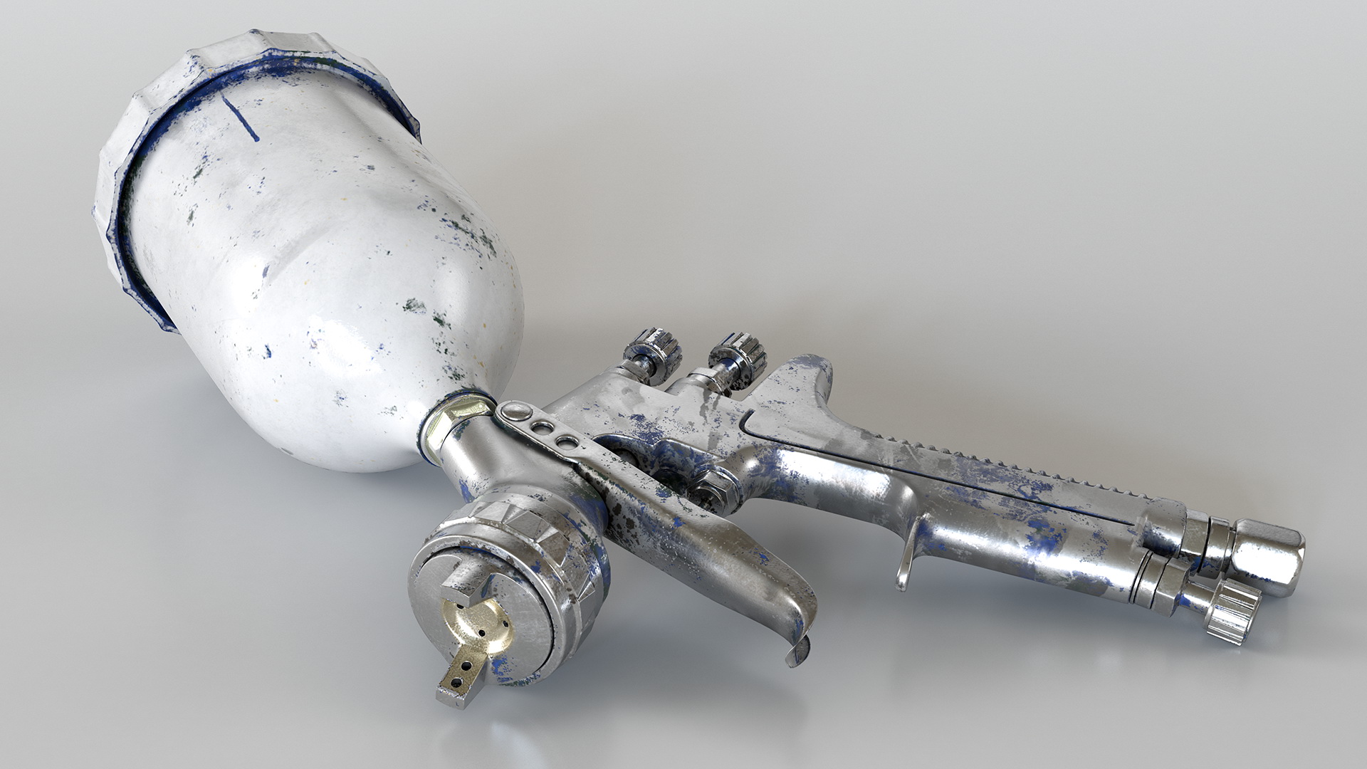 Used Spray Gun 3D model