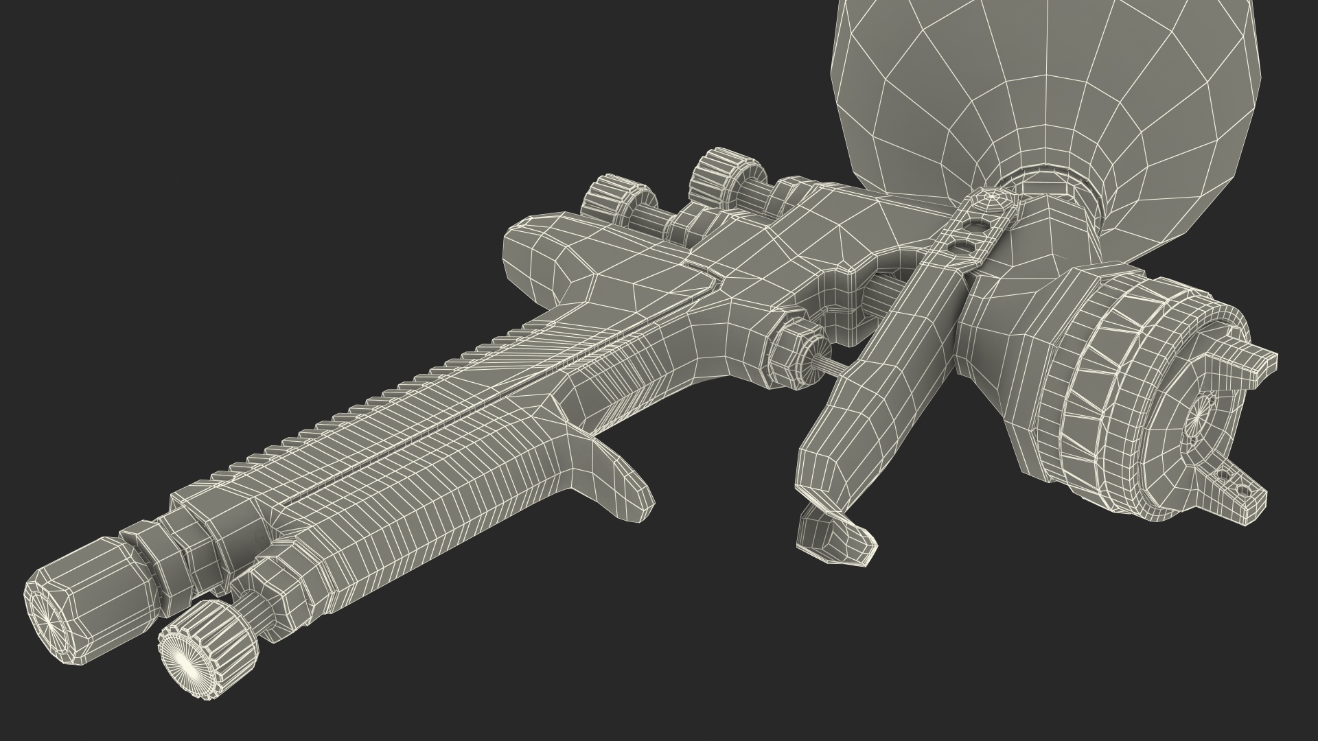 Used Spray Gun 3D model