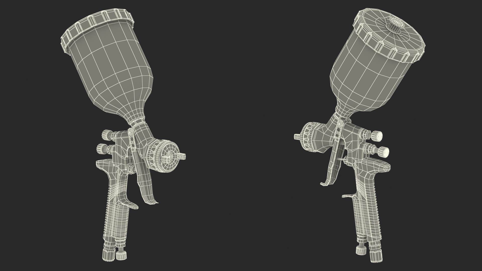 Used Spray Gun 3D model