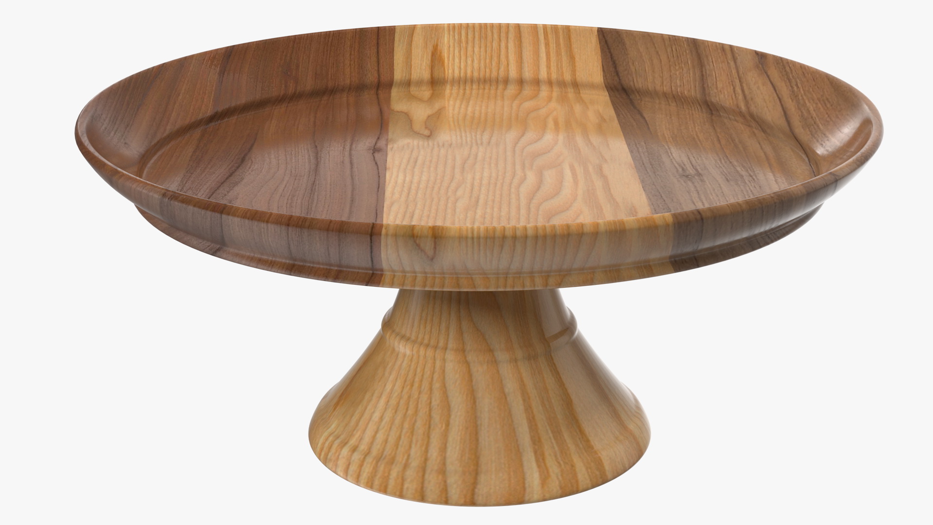Cake Stand Wooden with Dome 3D