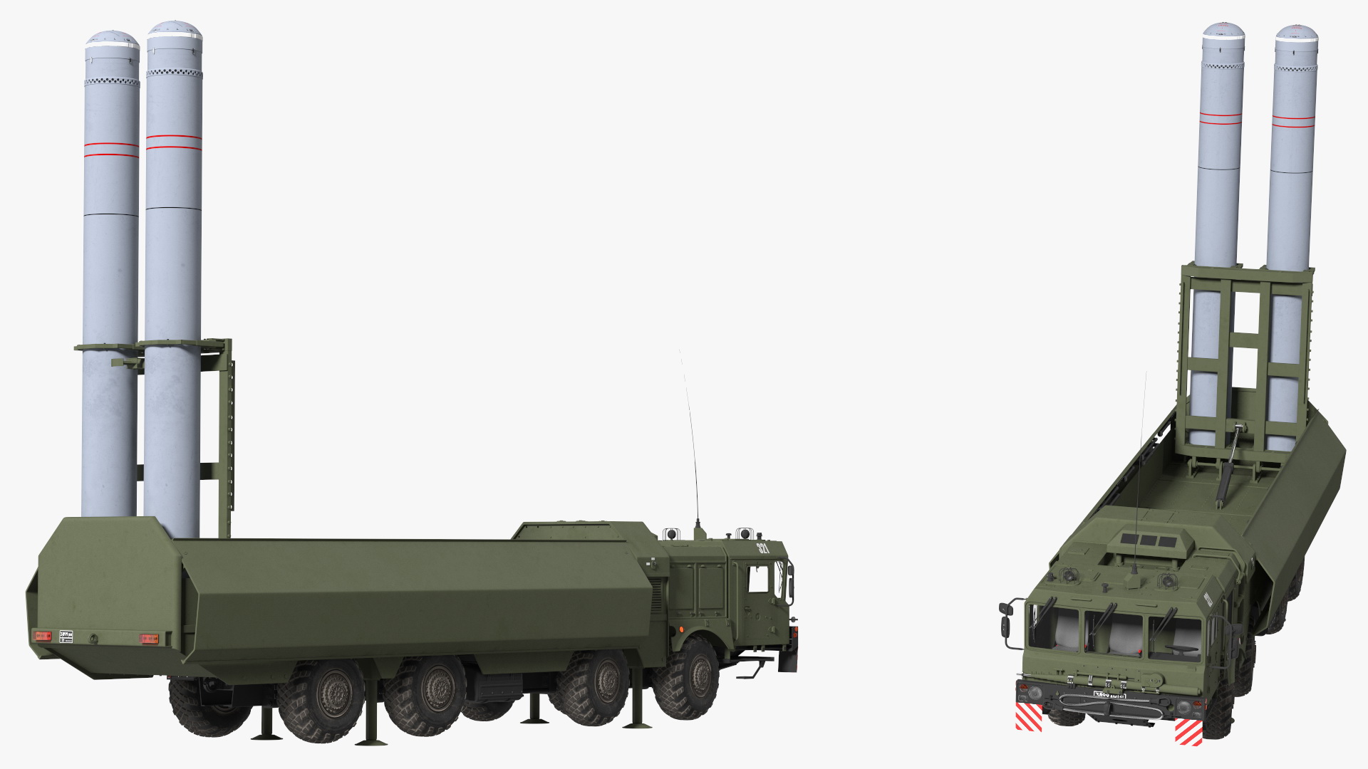 300P Bastion-P Missile System Armed Position 3D model
