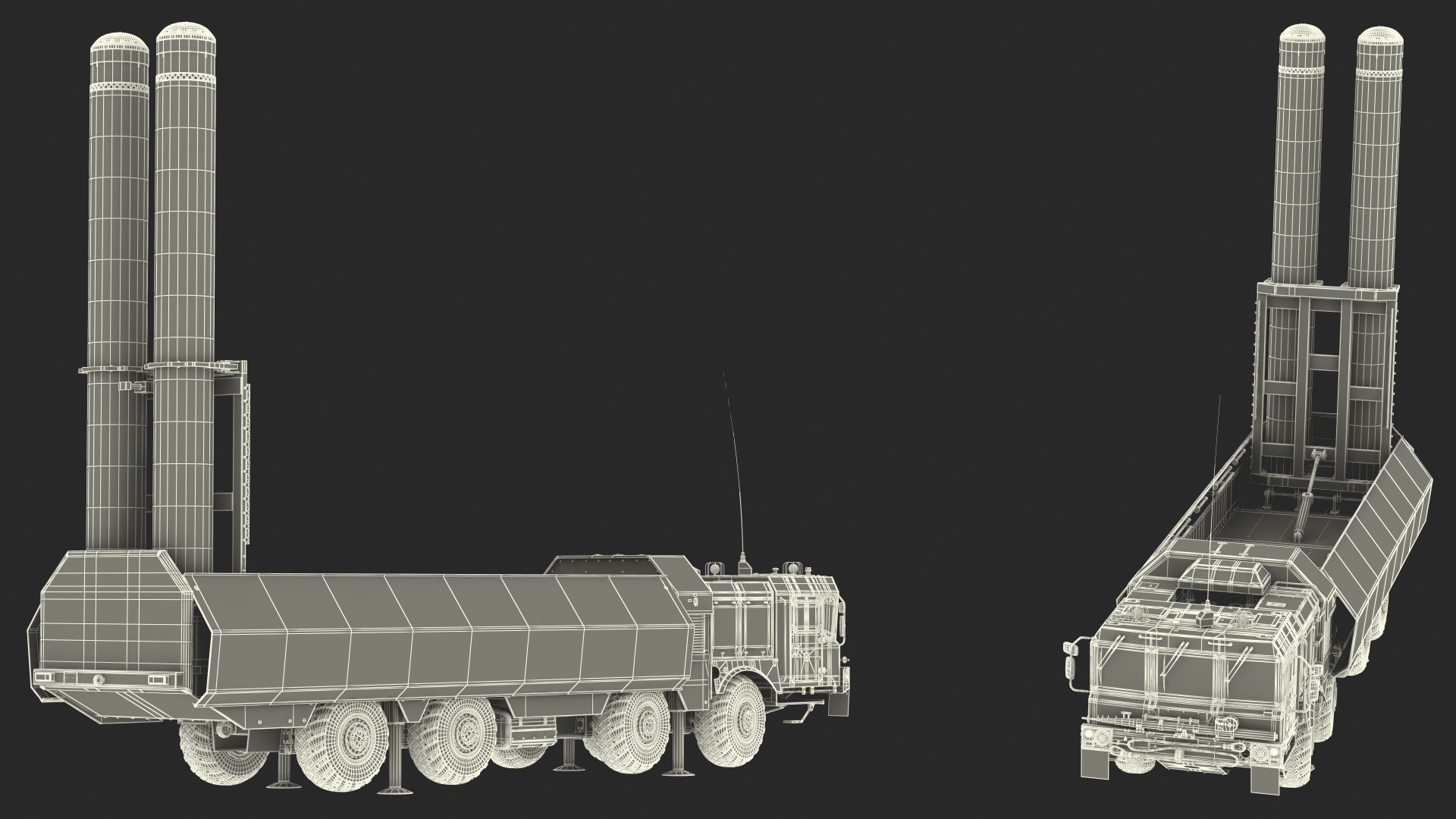 300P Bastion-P Missile System Armed Position 3D model
