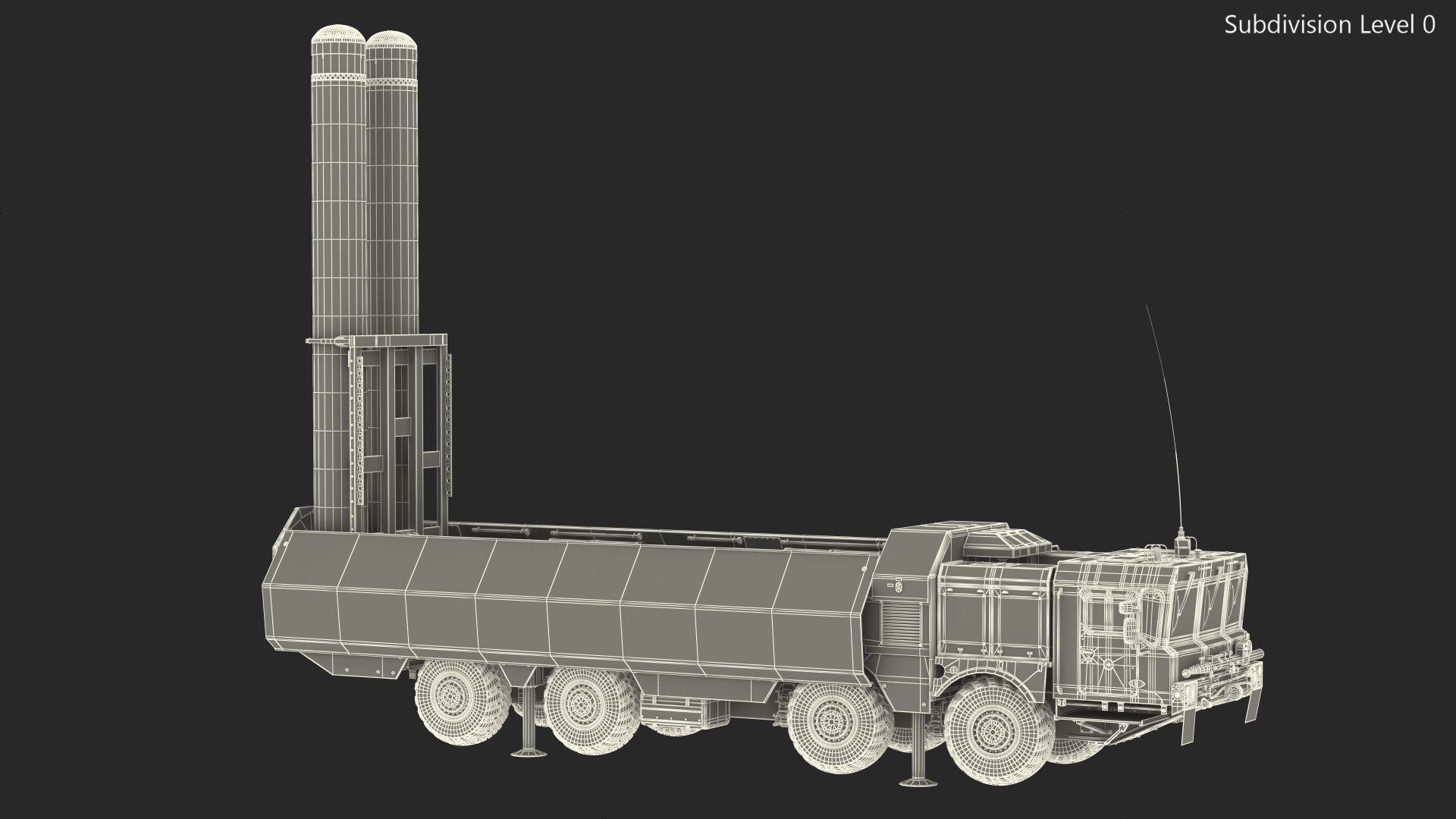 300P Bastion-P Missile System Armed Position 3D model