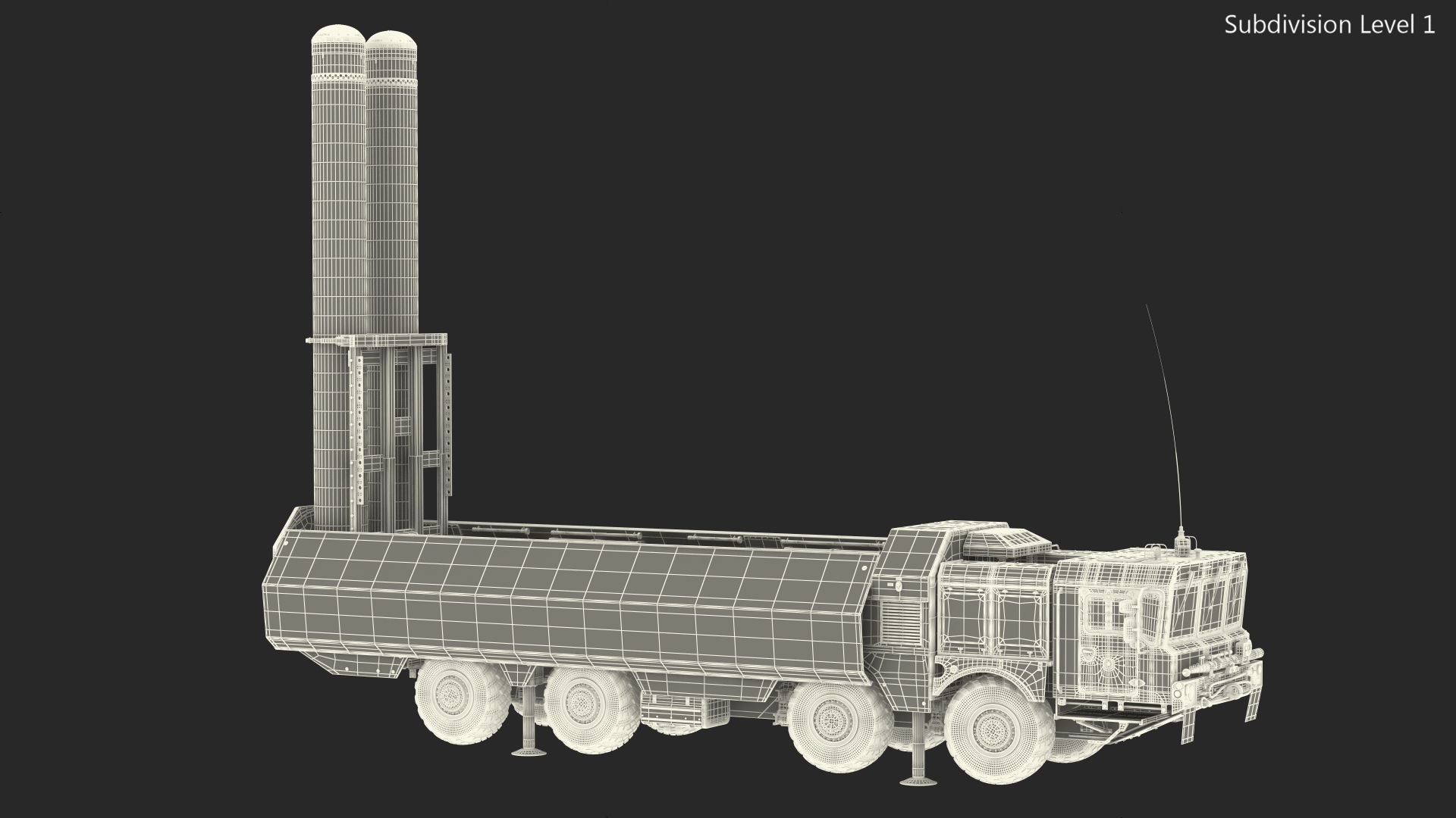 300P Bastion-P Missile System Armed Position 3D model