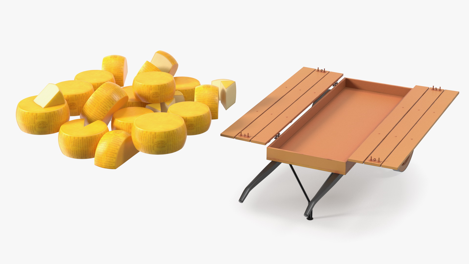 Cheese Trading Cart 3D model