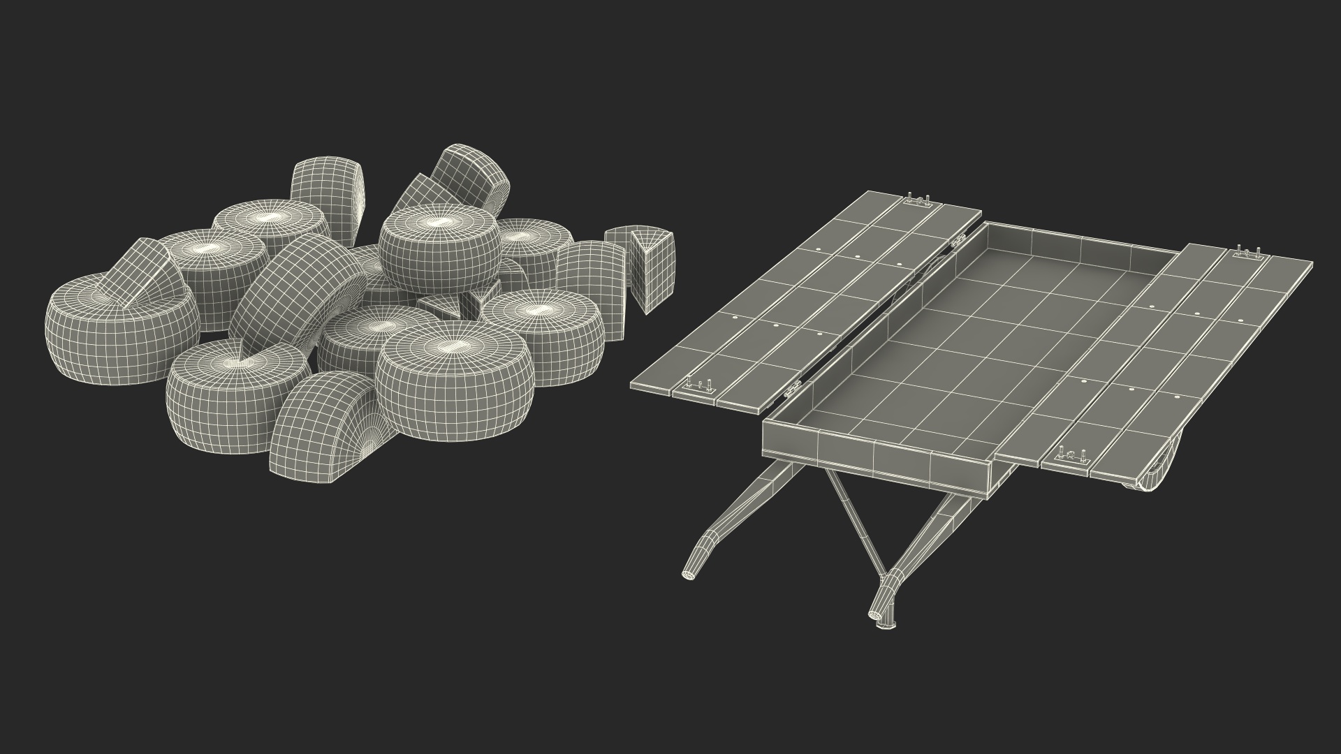 Cheese Trading Cart 3D model