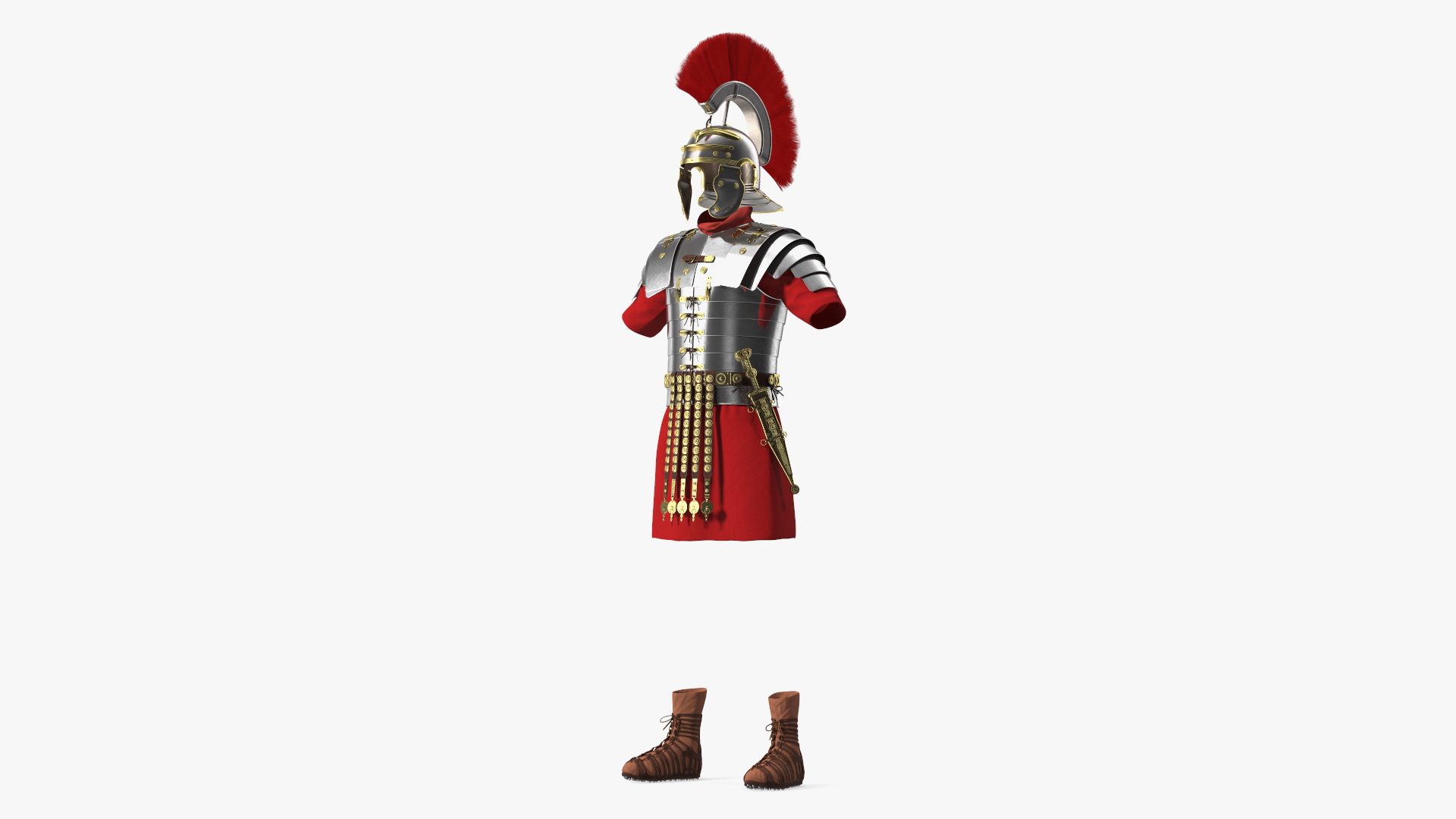 3D Roman Legionnaire Armor Set Fur