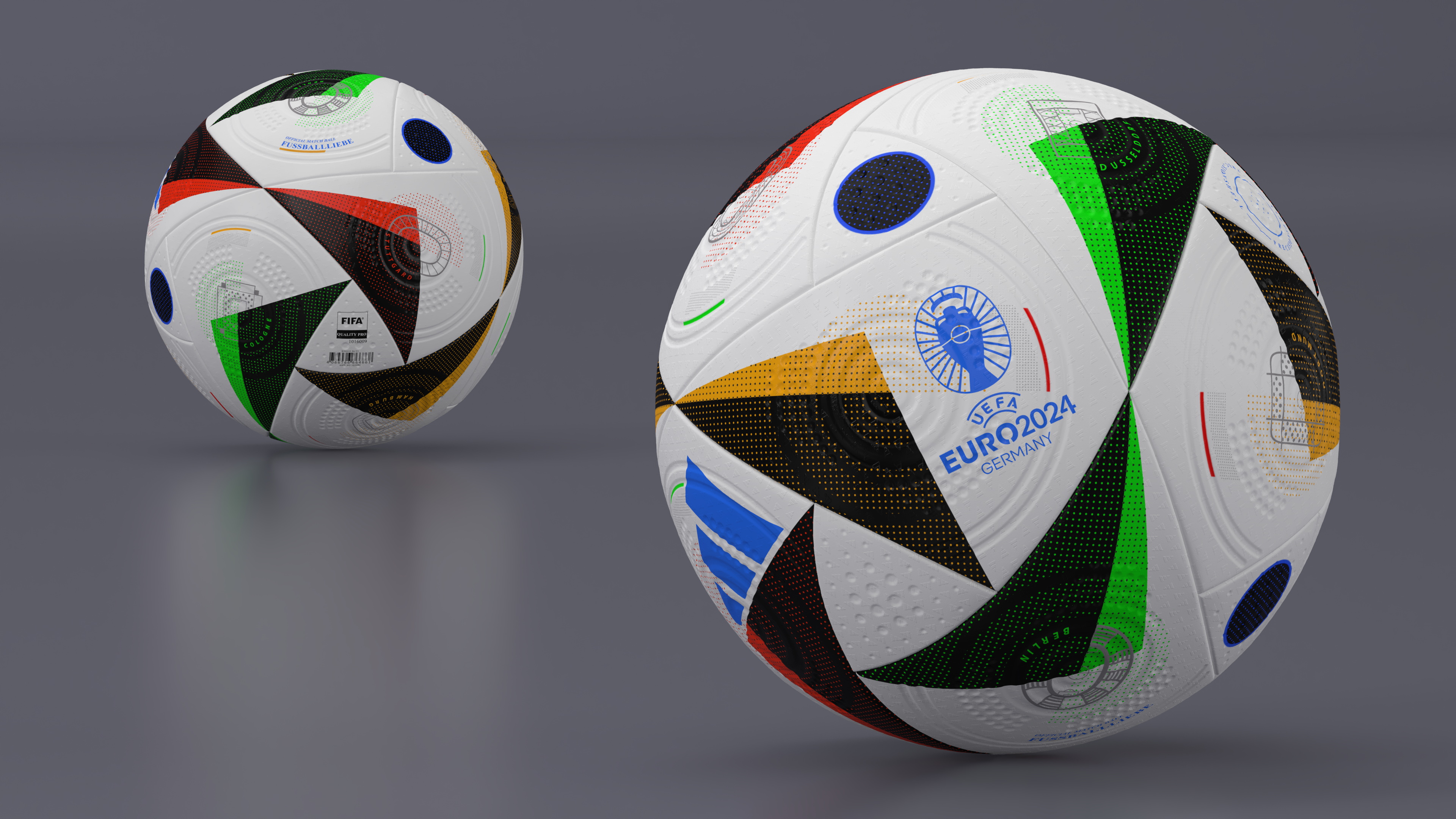 3D model Soccer Ball Euro 2024 FUSSBALLLIEBE