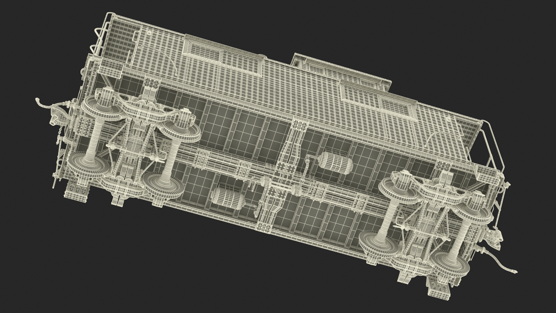 Vintage Steam Locomotive with Caboose 3D
