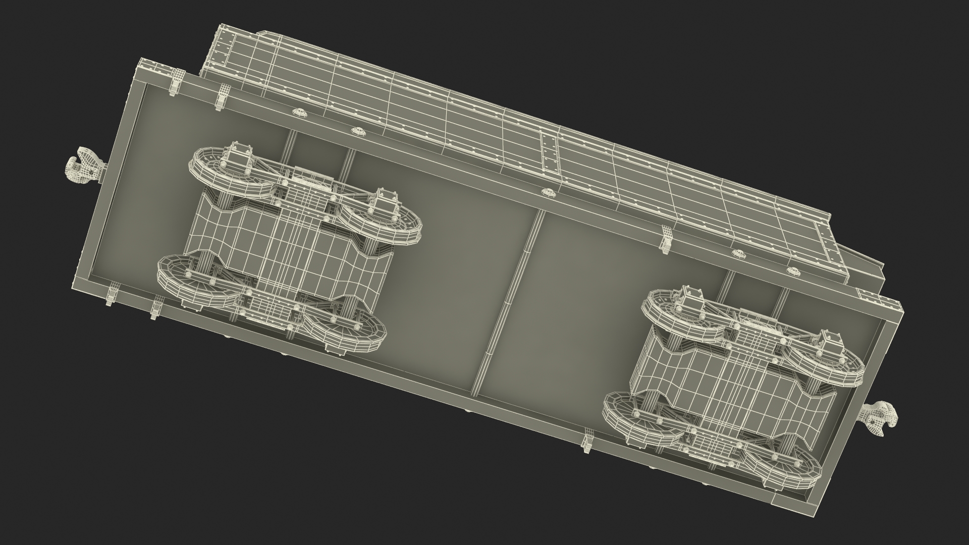 Vintage Steam Locomotive with Caboose 3D