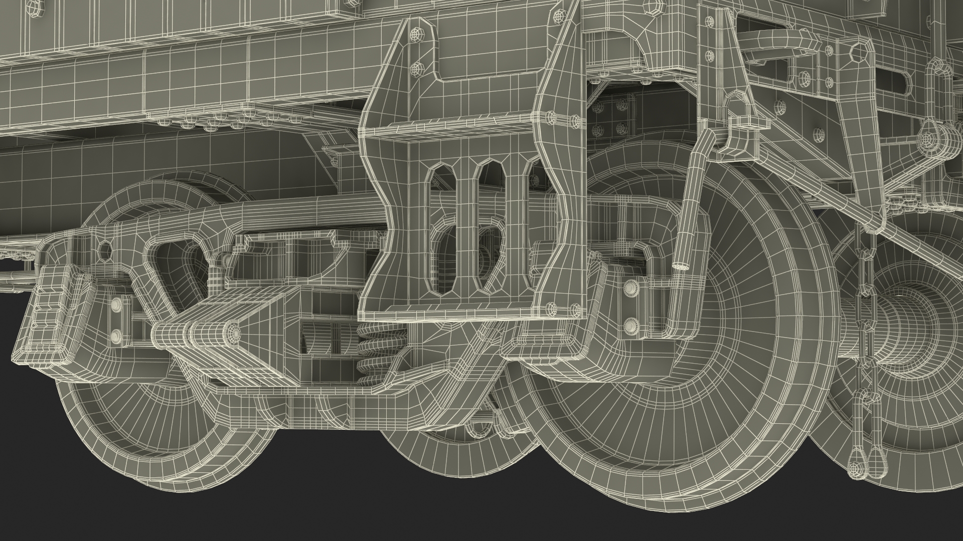 Vintage Steam Locomotive with Caboose 3D