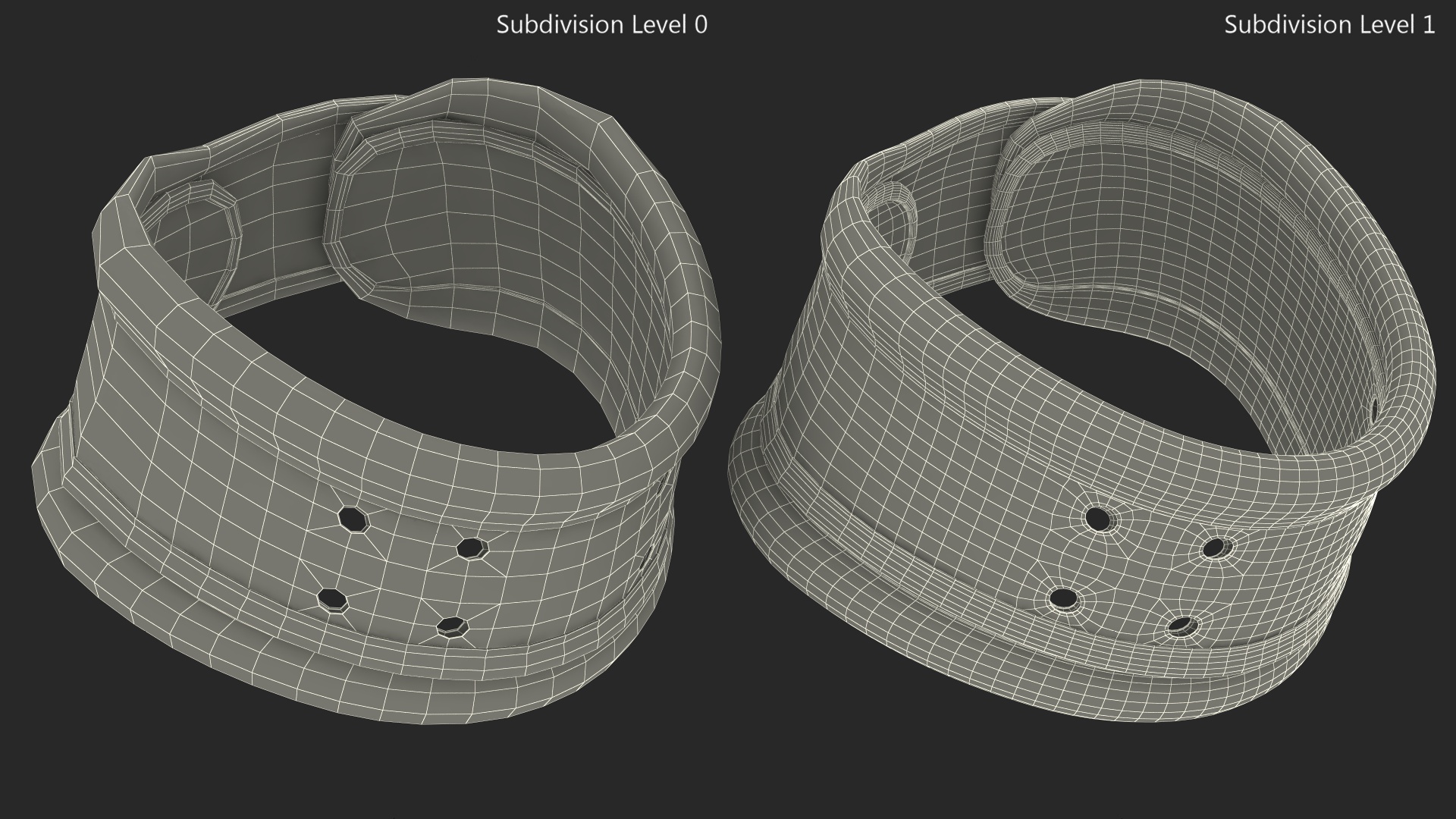 Cervical Collar Rigid Beige 3D