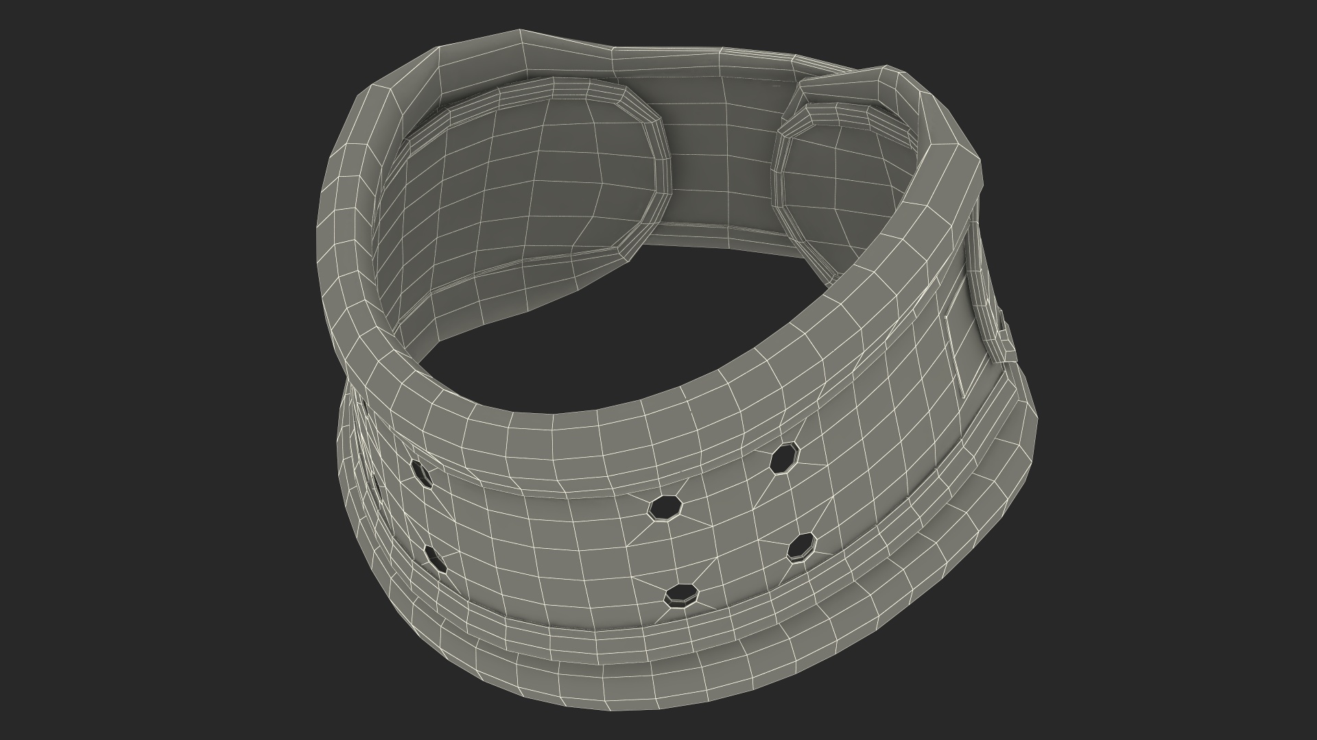 Cervical Collar Rigid Beige 3D