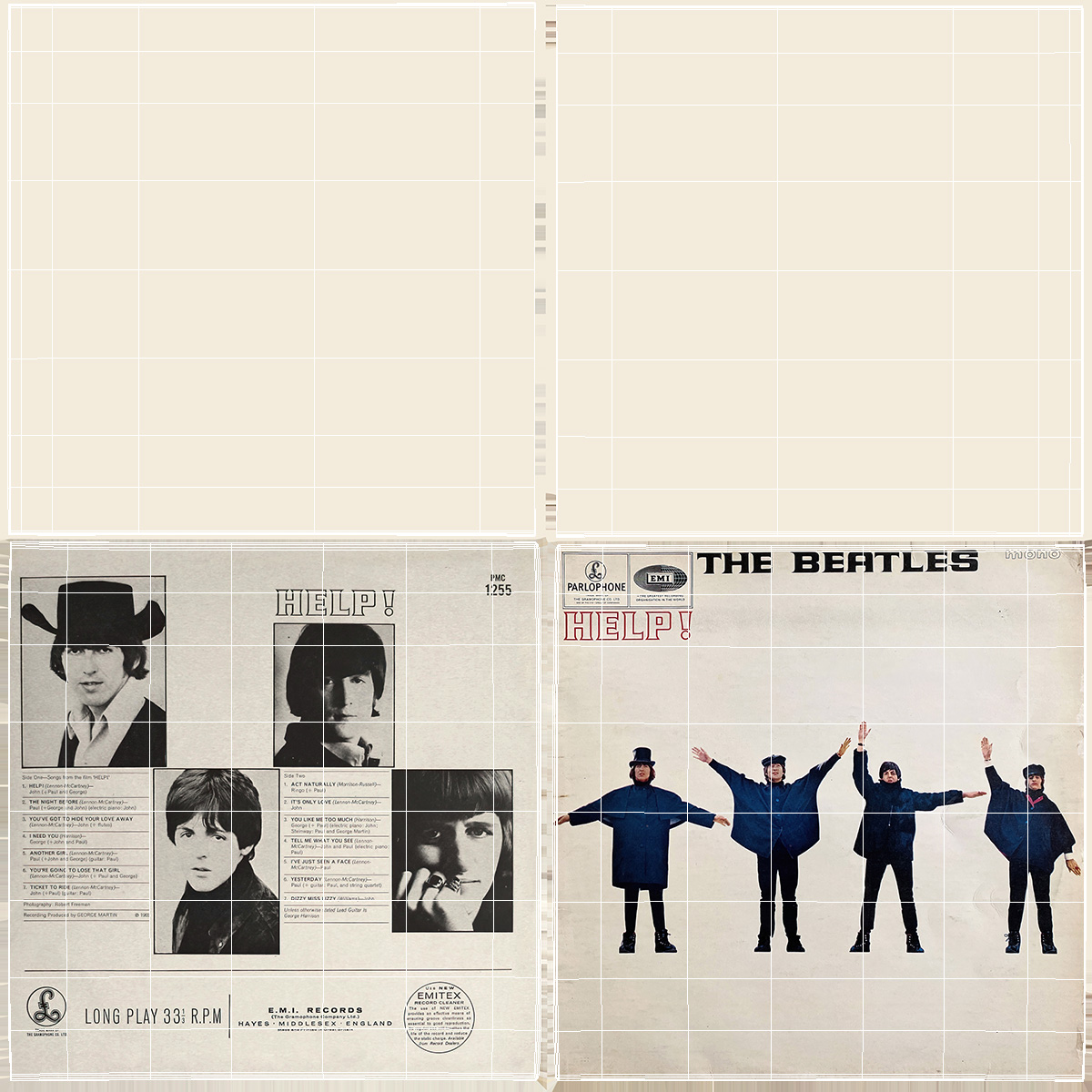 The Beatles Vinyl Album Cover 3D model
