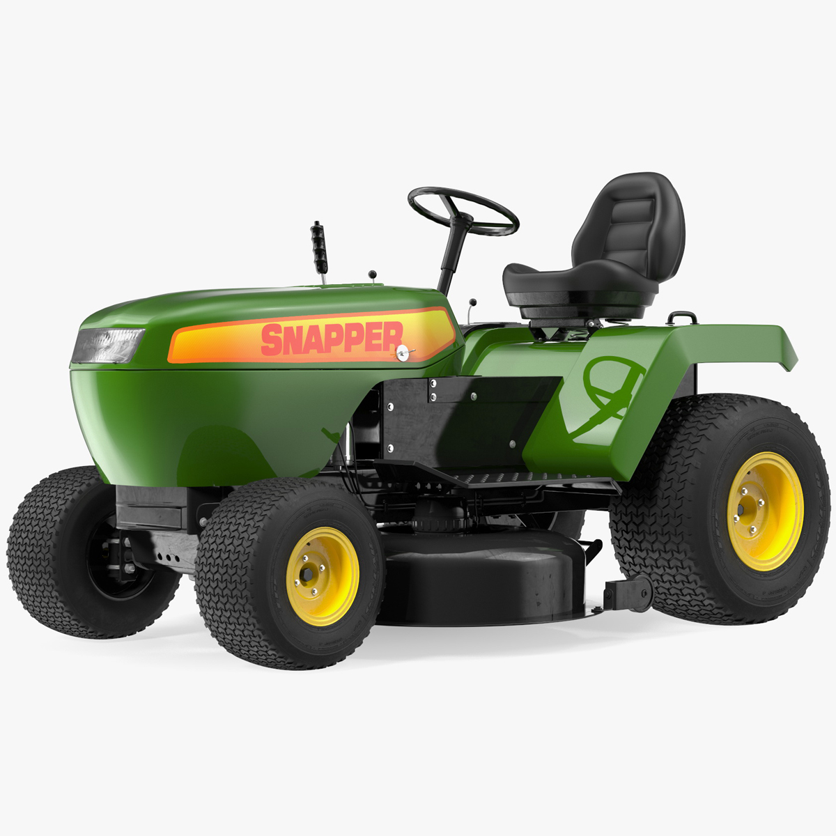 3D Snapper Lawn Tractor Rigged for Cinema 4D