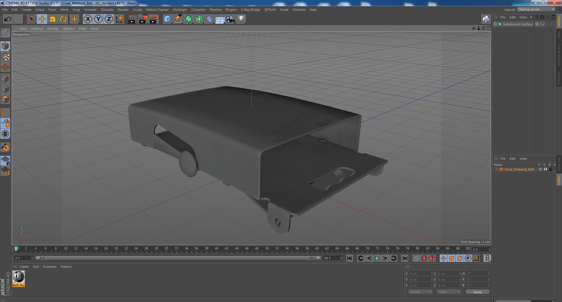 3D Used Webbed Belt