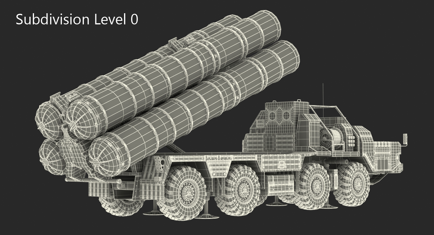 3D S 300 Russian SAM System Rigged