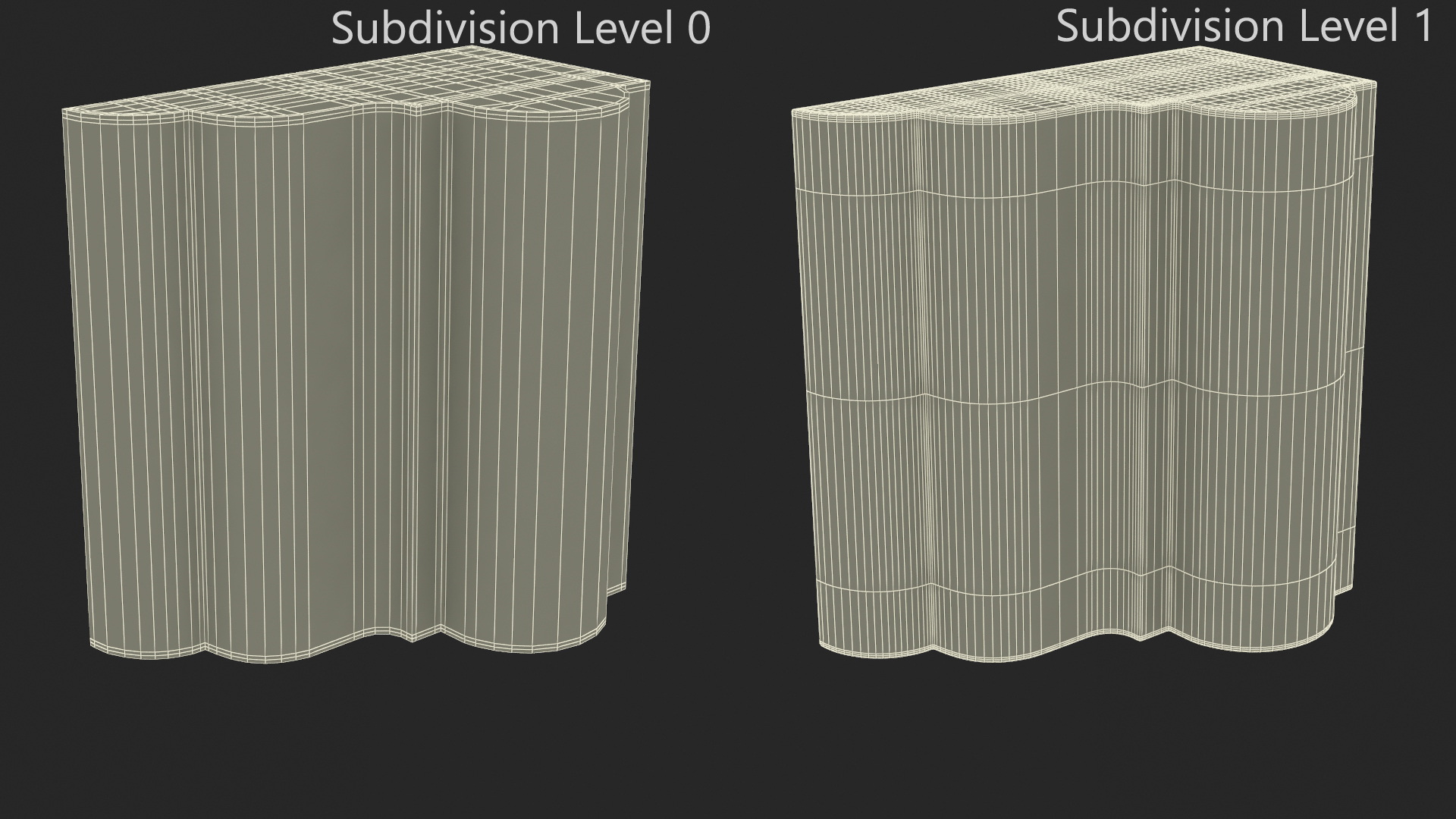 3D model Architectural Molding Gypsum Type 7