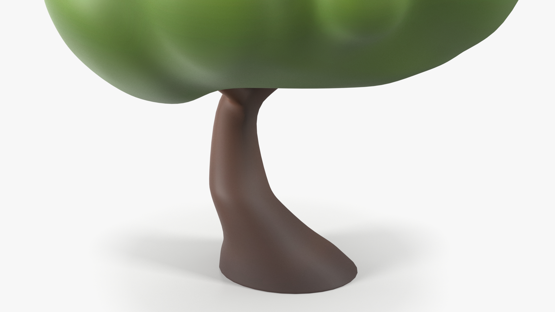 Cartoon Maple Tree Simple Coloring 3D model