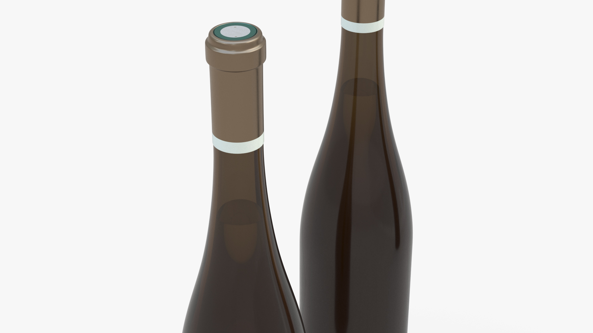 3D Pink Wine Bottle