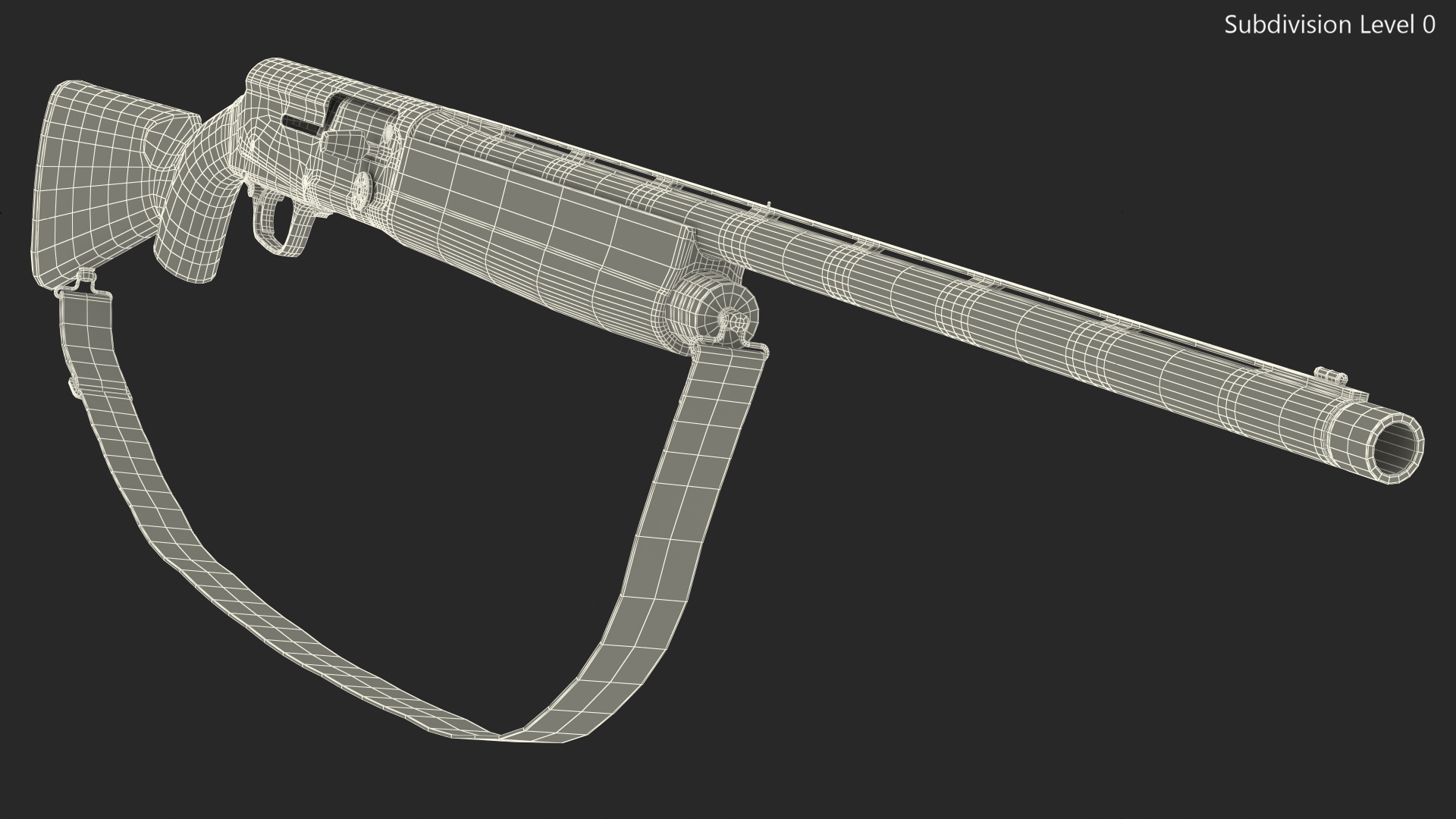 3D model Hunting Shotgun Browning Wicked Wings A5
