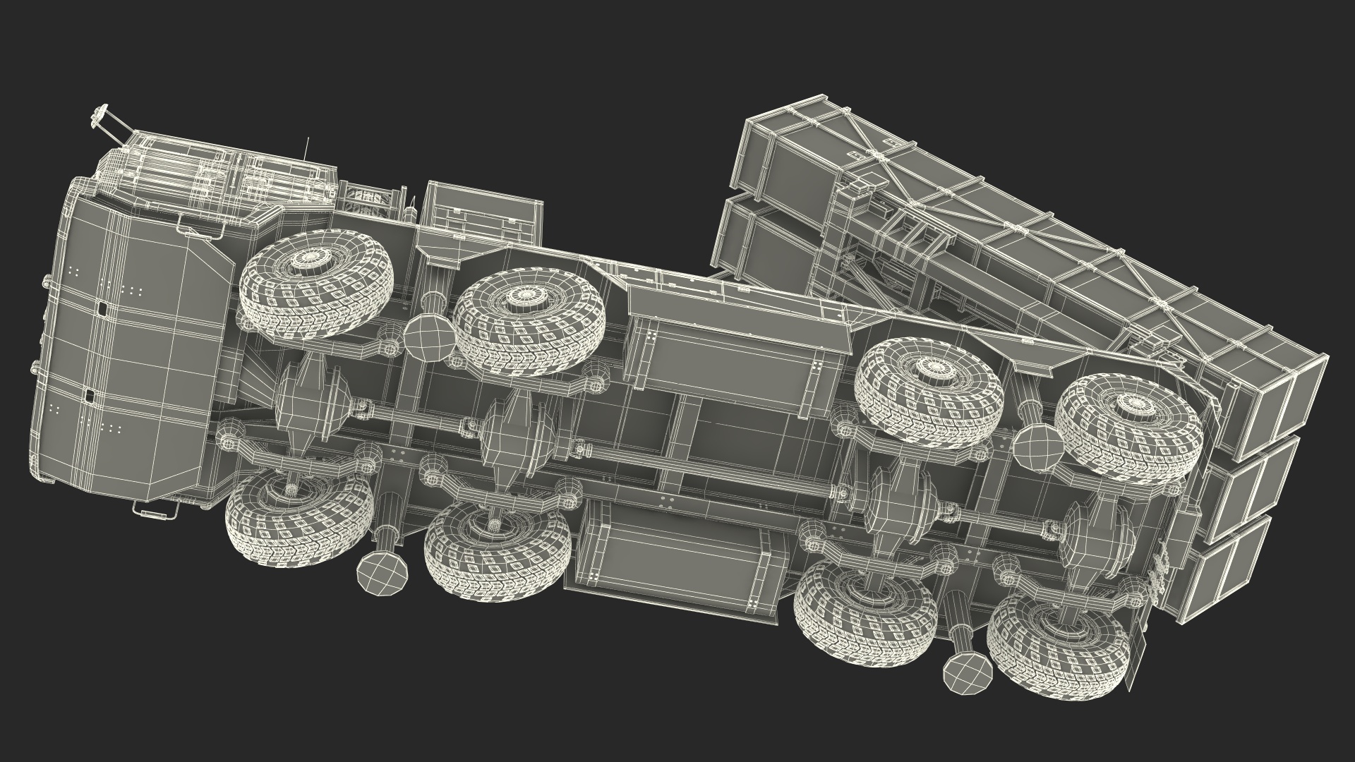 3D Chinese MLRS WS-2D Sand Camouflage in Battle Position model