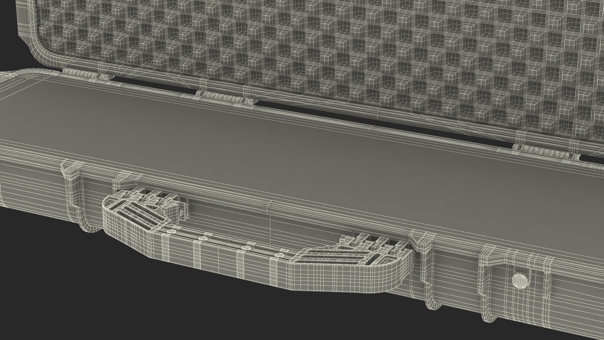 Waterproof Hard Rifle Case Green 3D