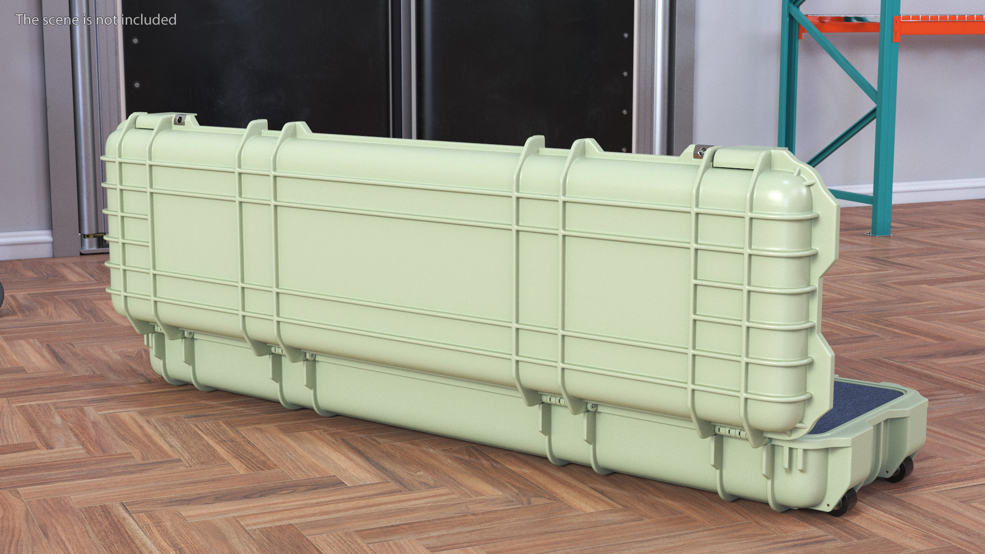 Waterproof Hard Rifle Case Green 3D