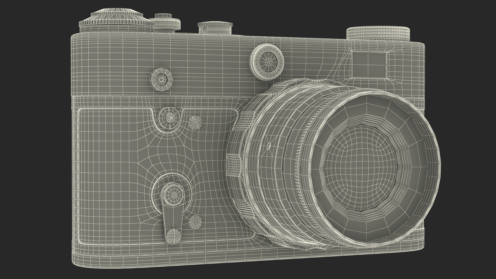 Vintage 35mm Film Camera 3D model